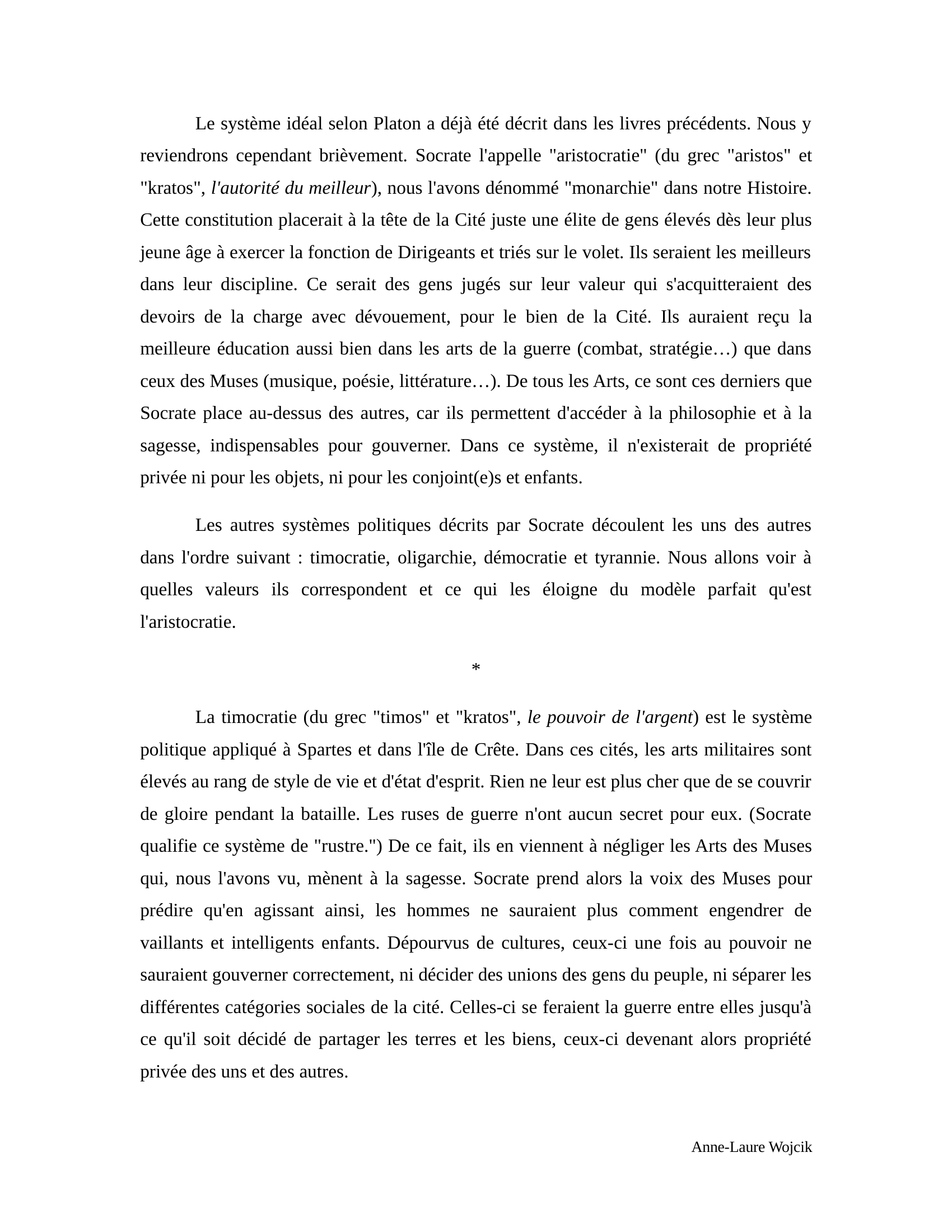 Prévisualisation du document La République, Platon, Livre VIII