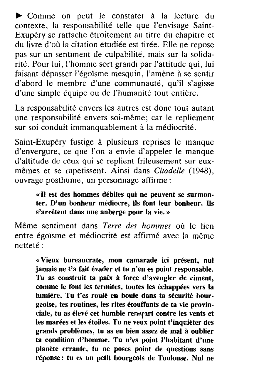 Prévisualisation du document La responsabilité chez Saint Exupéry