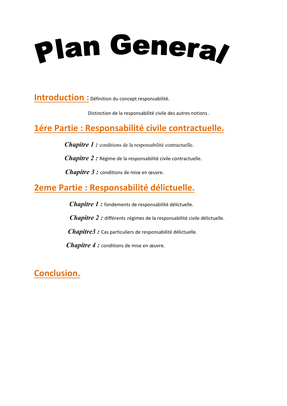 Prévisualisation du document La responsabilité civile