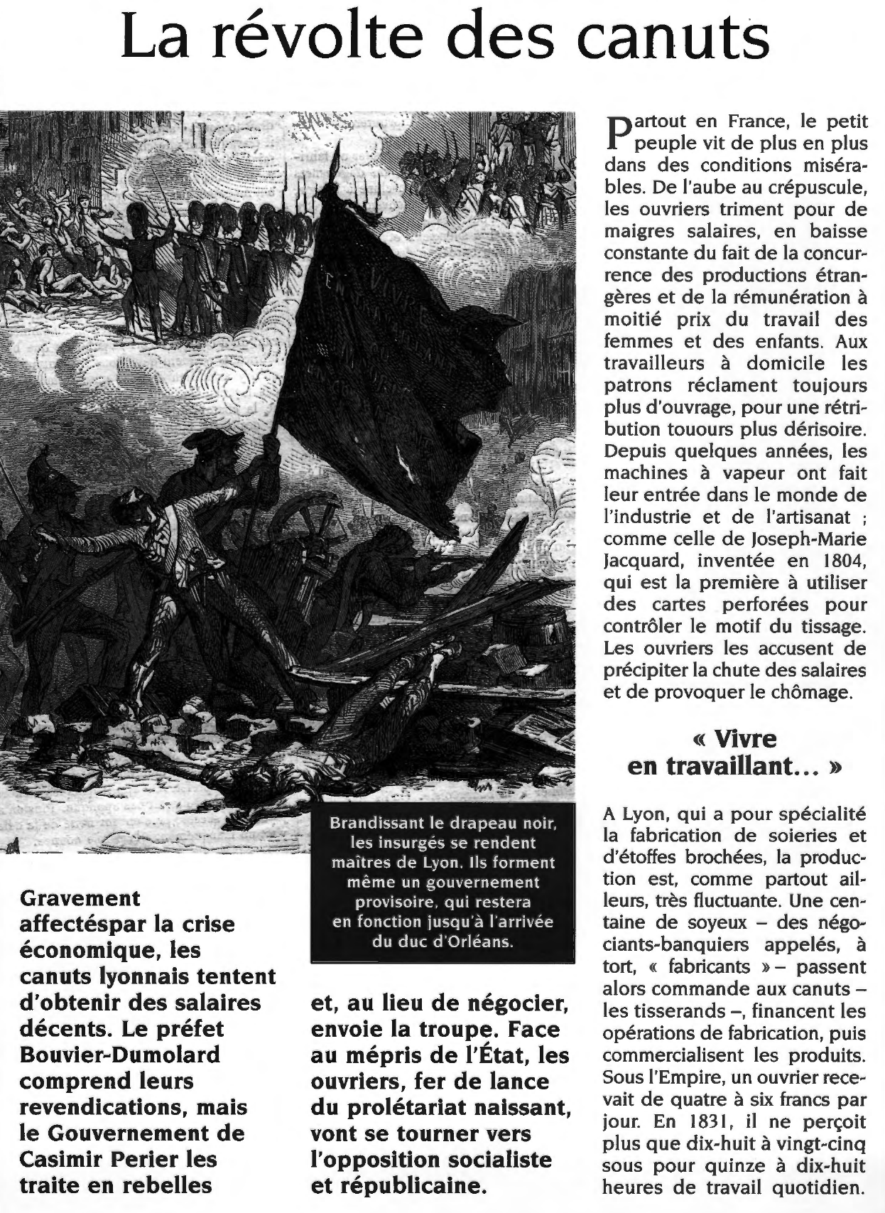 Prévisualisation du document La révolte des canuts (1831) - Les damnés de la terre
