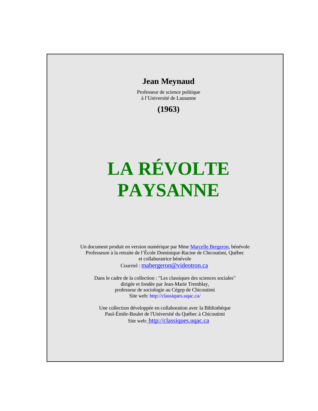 Prévisualisation du document LA RÉVOLTE PAYSANNE