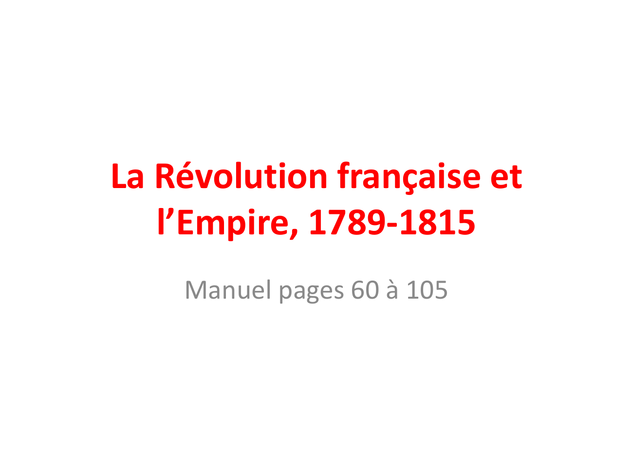 Prévisualisation du document La révolution