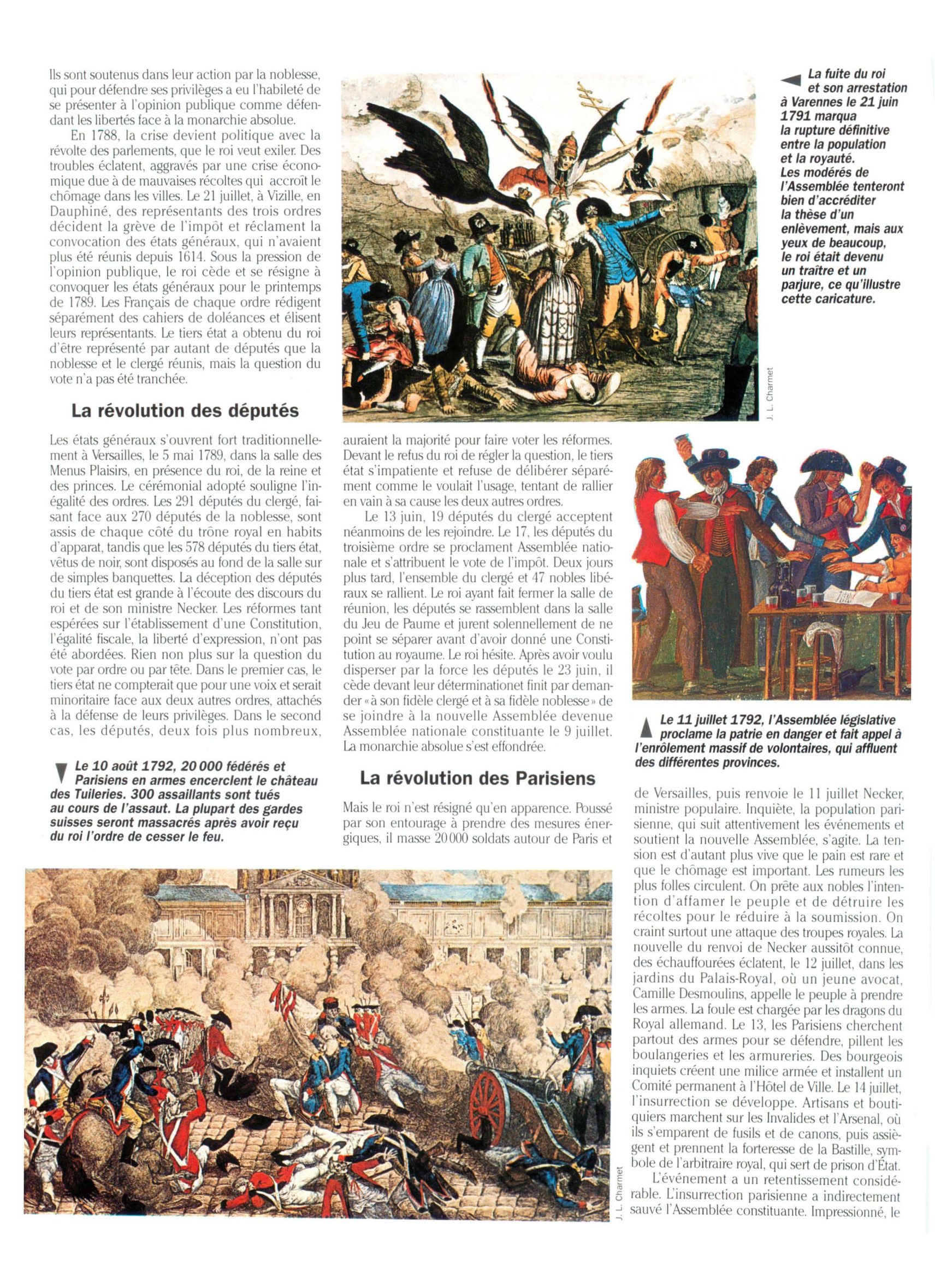 Prévisualisation du document La Révolution française (fiche de révision)