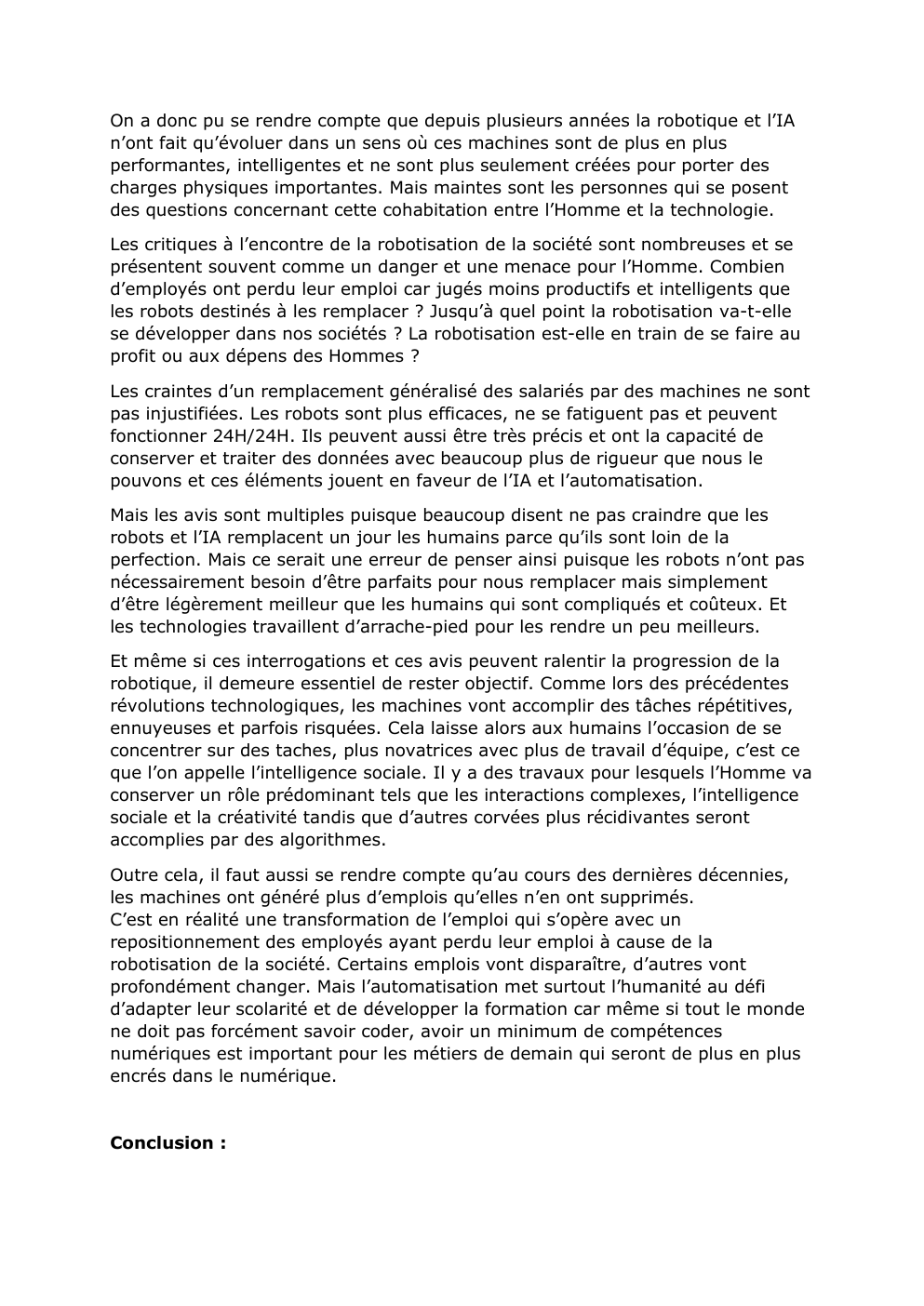 Prévisualisation du document la robotisation