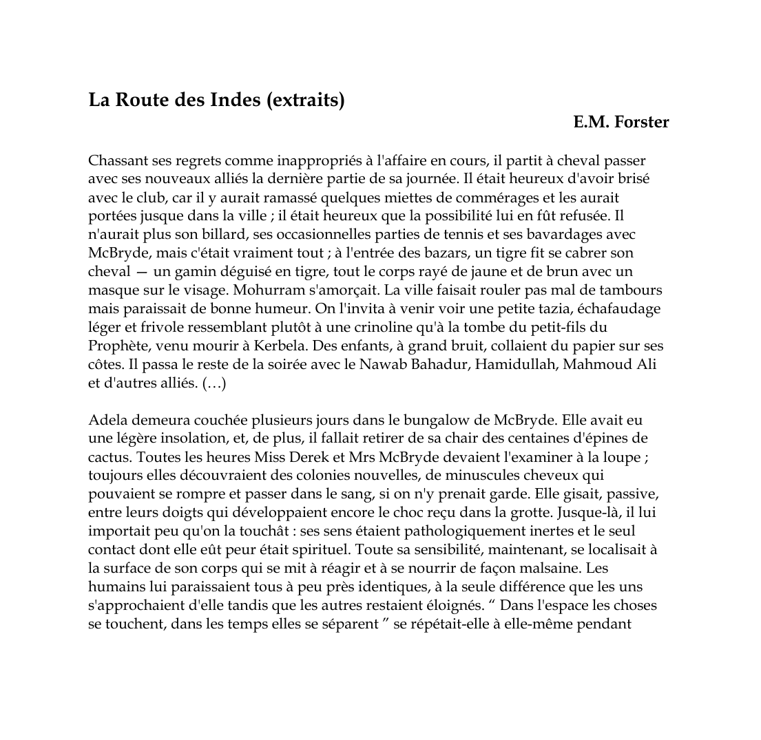 Prévisualisation du document La Route des Indes (extraits)E.