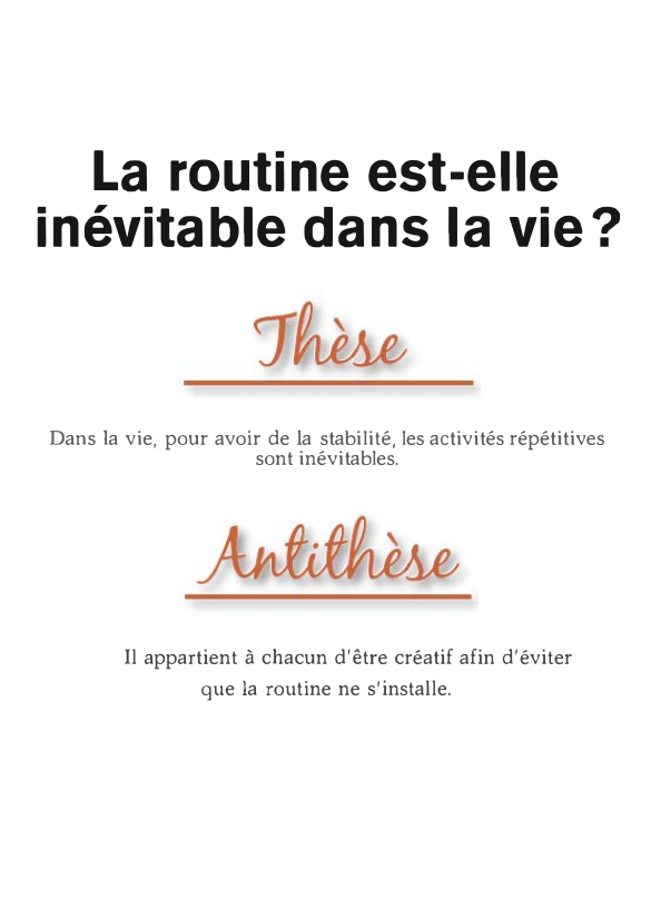 Prévisualisation du document La routine