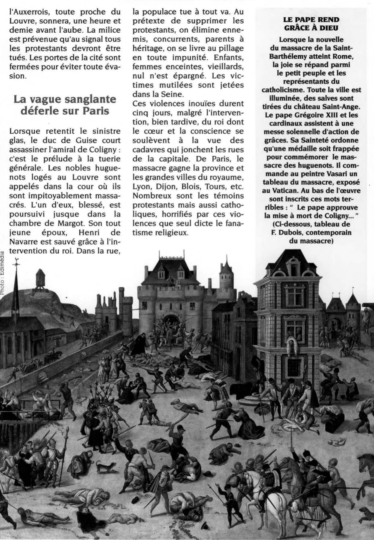 Prévisualisation du document La Saint-Barthélemy : récit d'un massacre