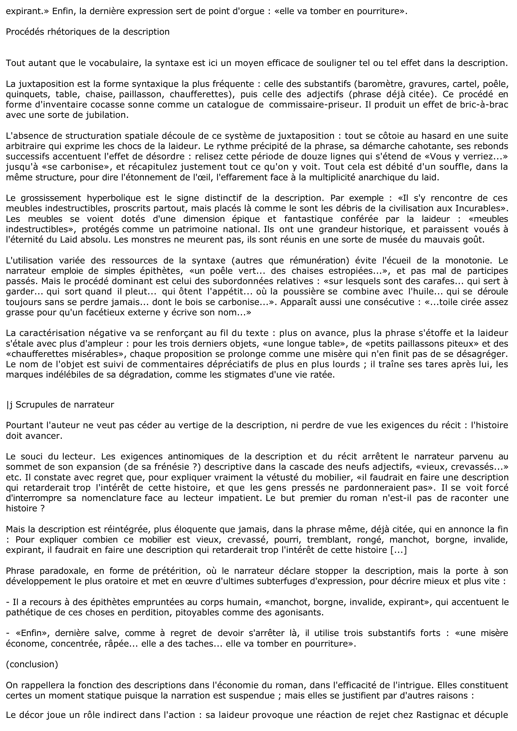 Prévisualisation du document La salle à manger de la pension Vauquer («Cette salle... tomber en pourriture», pp. 27-28) - Le père Goriot de Balzac