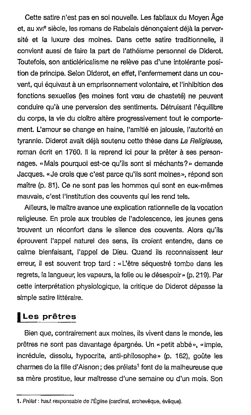 Prévisualisation du document La satire dans Jacques le fataliste de Diderot