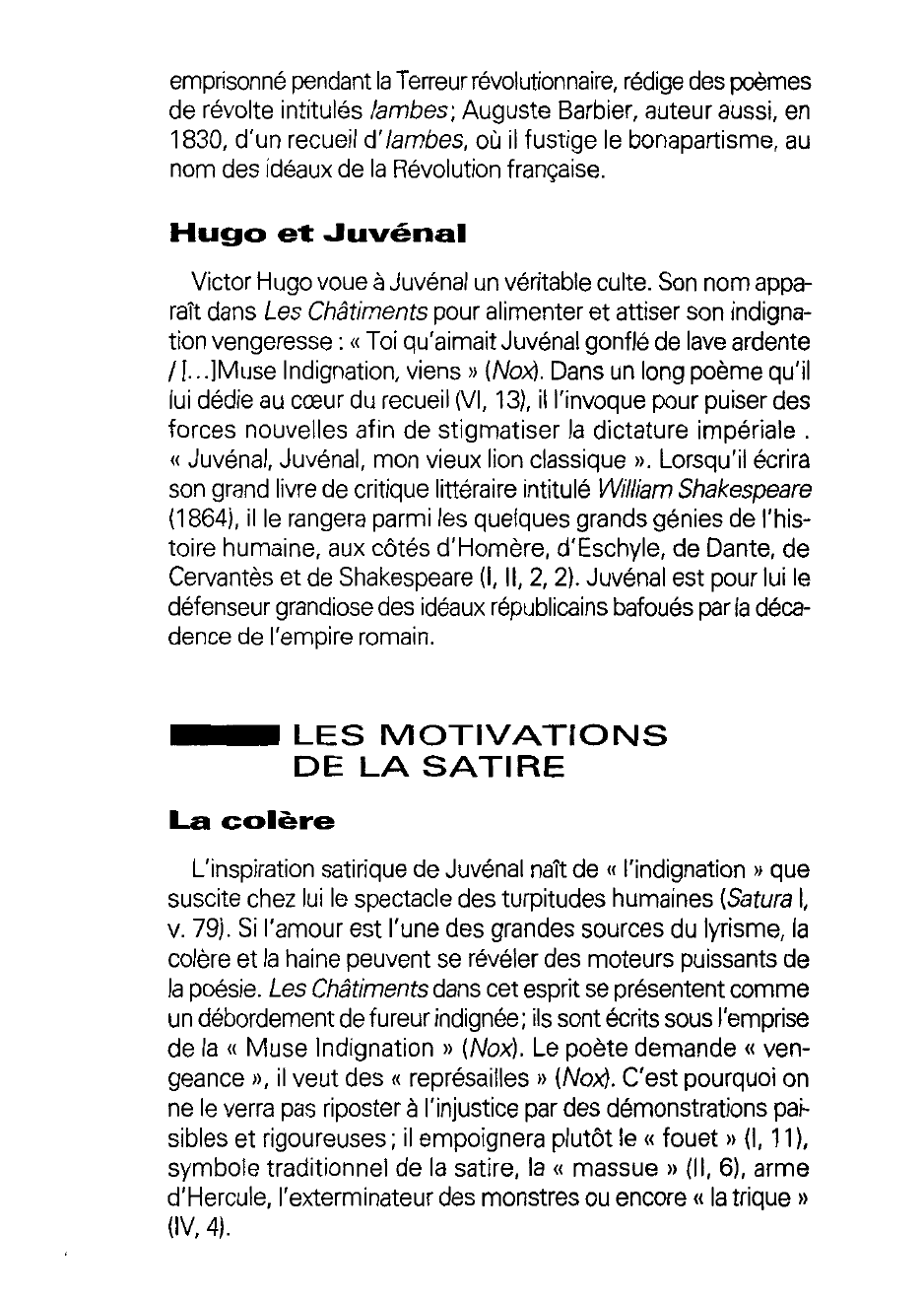 Prévisualisation du document La satire et ses procédés 	DANS Les ''Châtiments'' de Victor Hugo