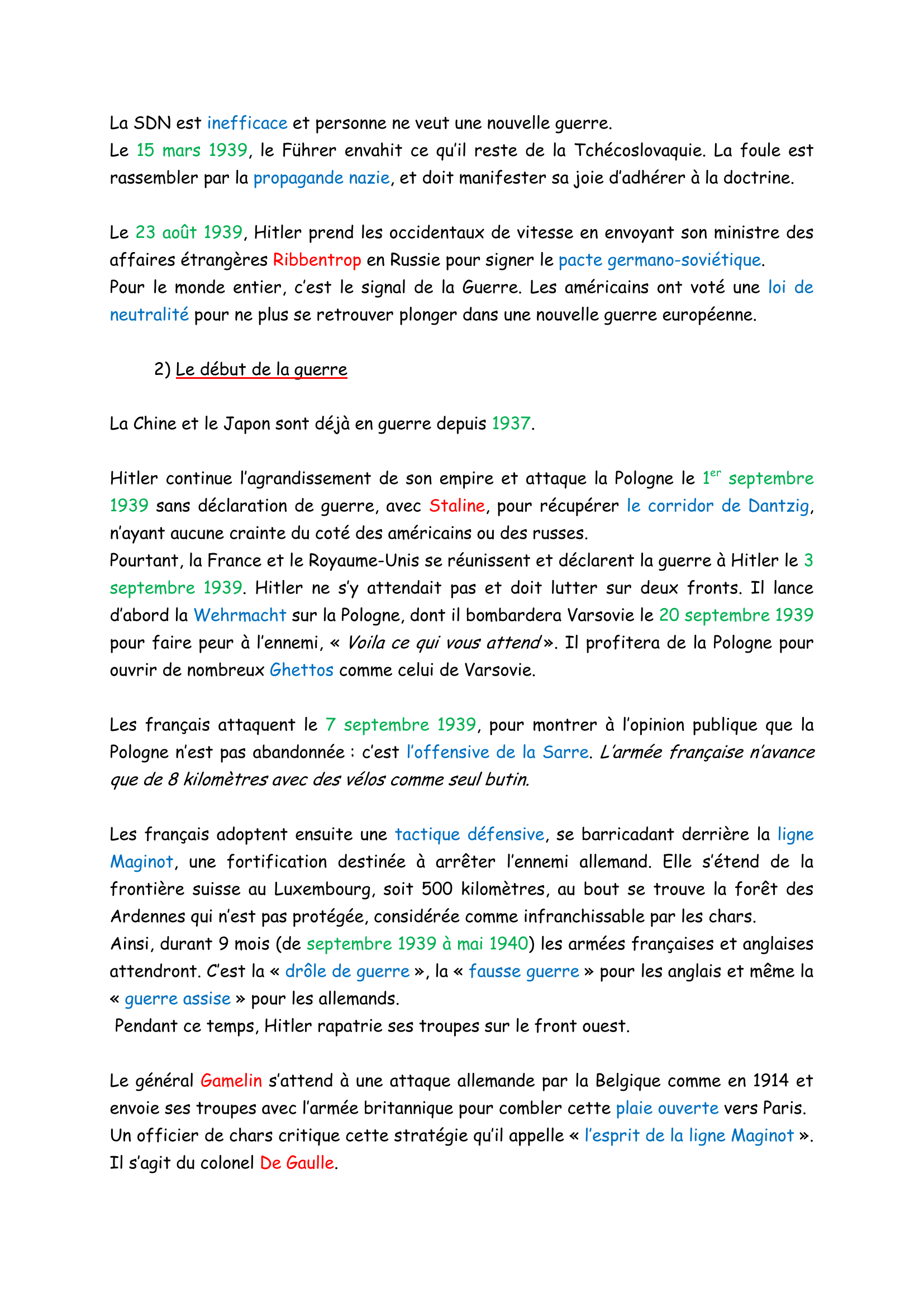 Prévisualisation du document La seconde guerre Mondiale