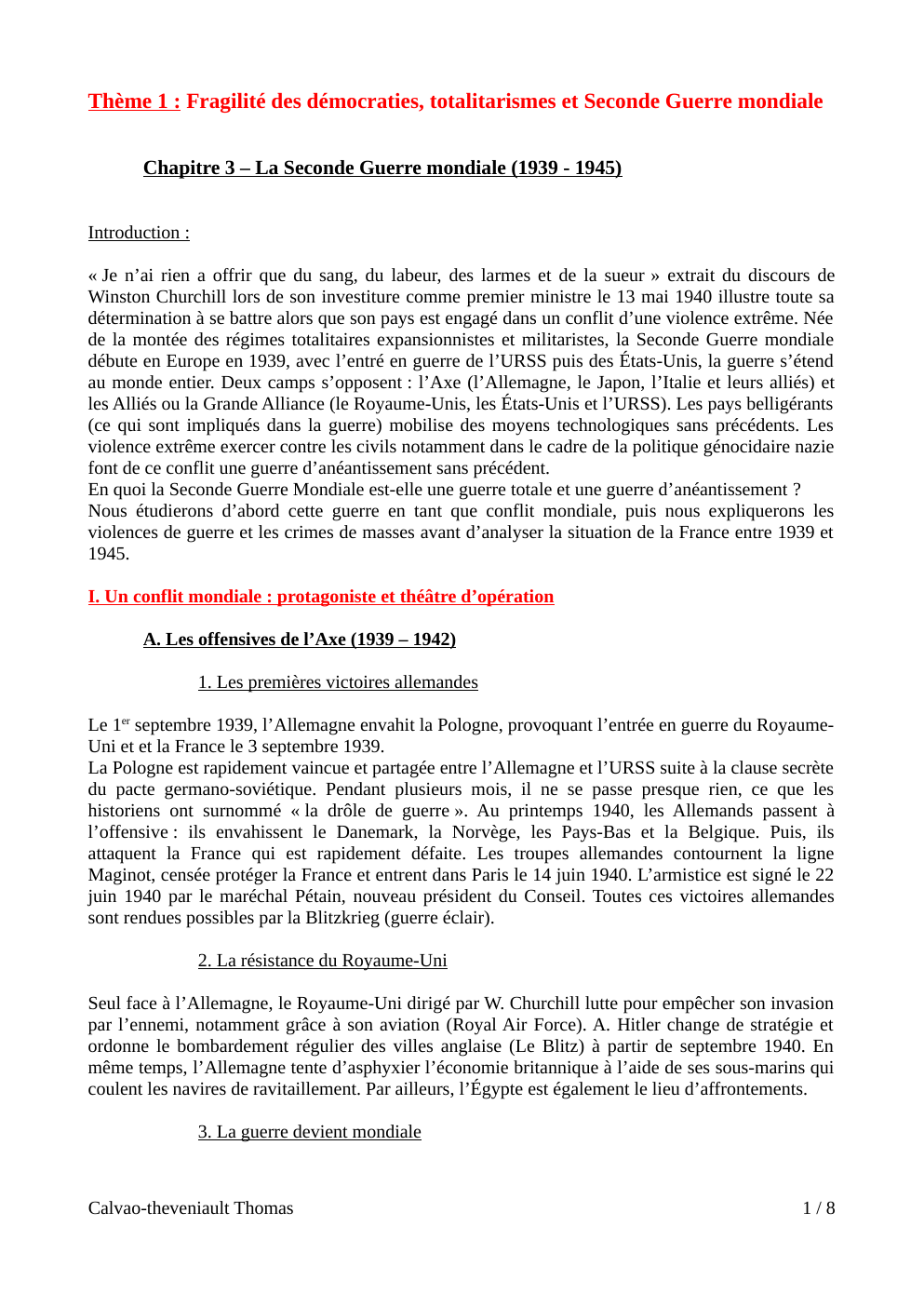 Prévisualisation du document La seconde guerre mondiale