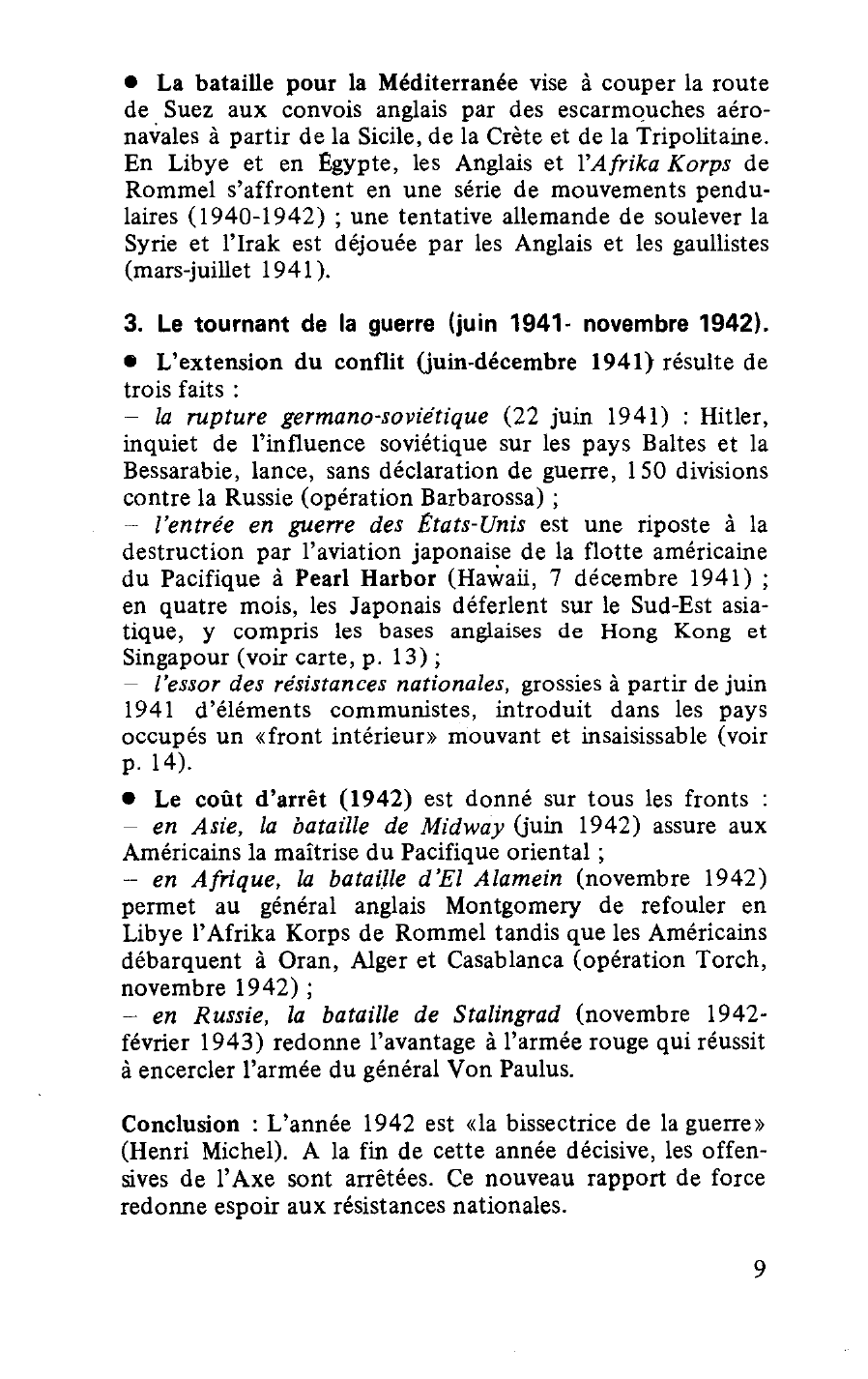 Prévisualisation du document LA SECONDE GUERRE MONDIALE : LES VICTOIRES DE L'AXE : 1939-1942