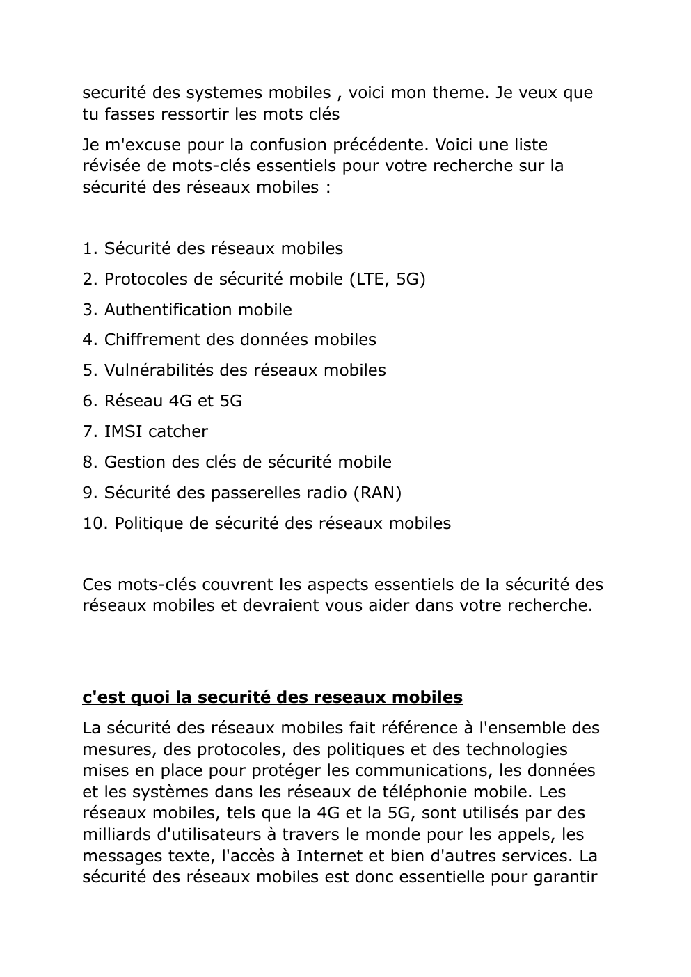 Prévisualisation du document La sécurité des réseaux mobiles