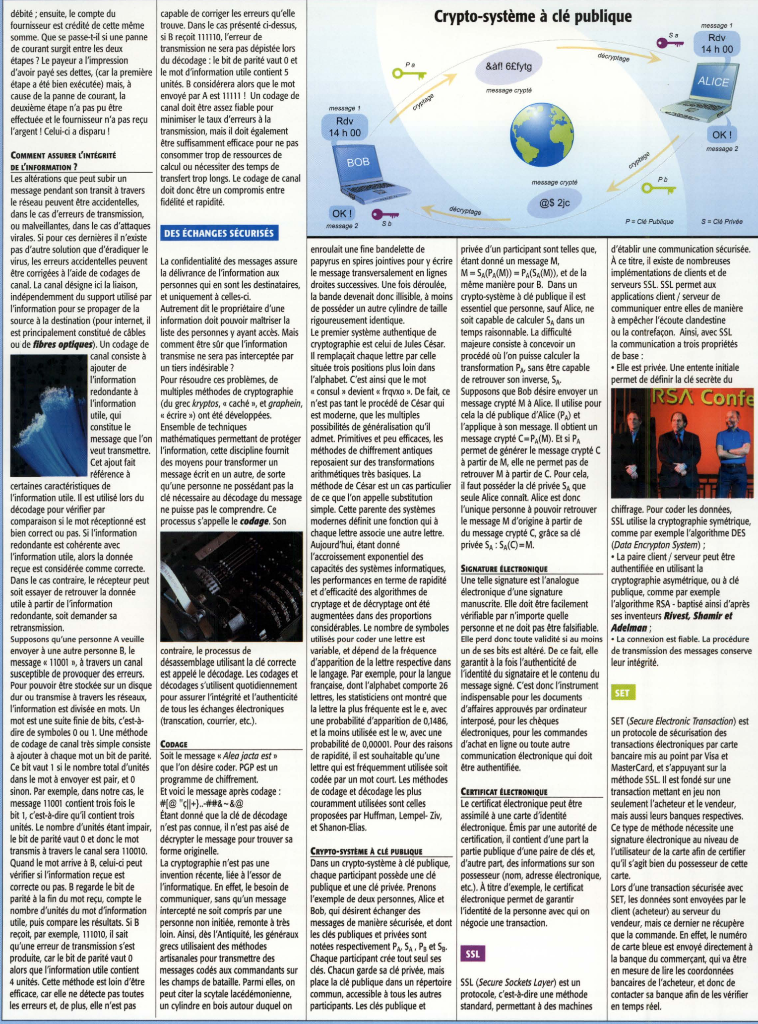 Prévisualisation du document LA SÉCURITÉ INFORMATIQUE (Travaux Pratiques Encadrés - Espaces pédagogiques interactifs)