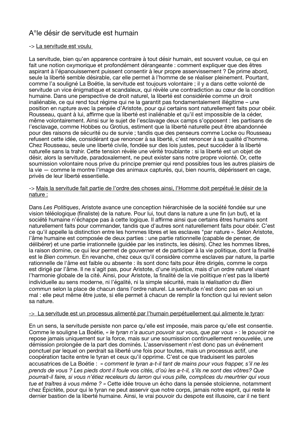 Prévisualisation du document La servitude volontaire