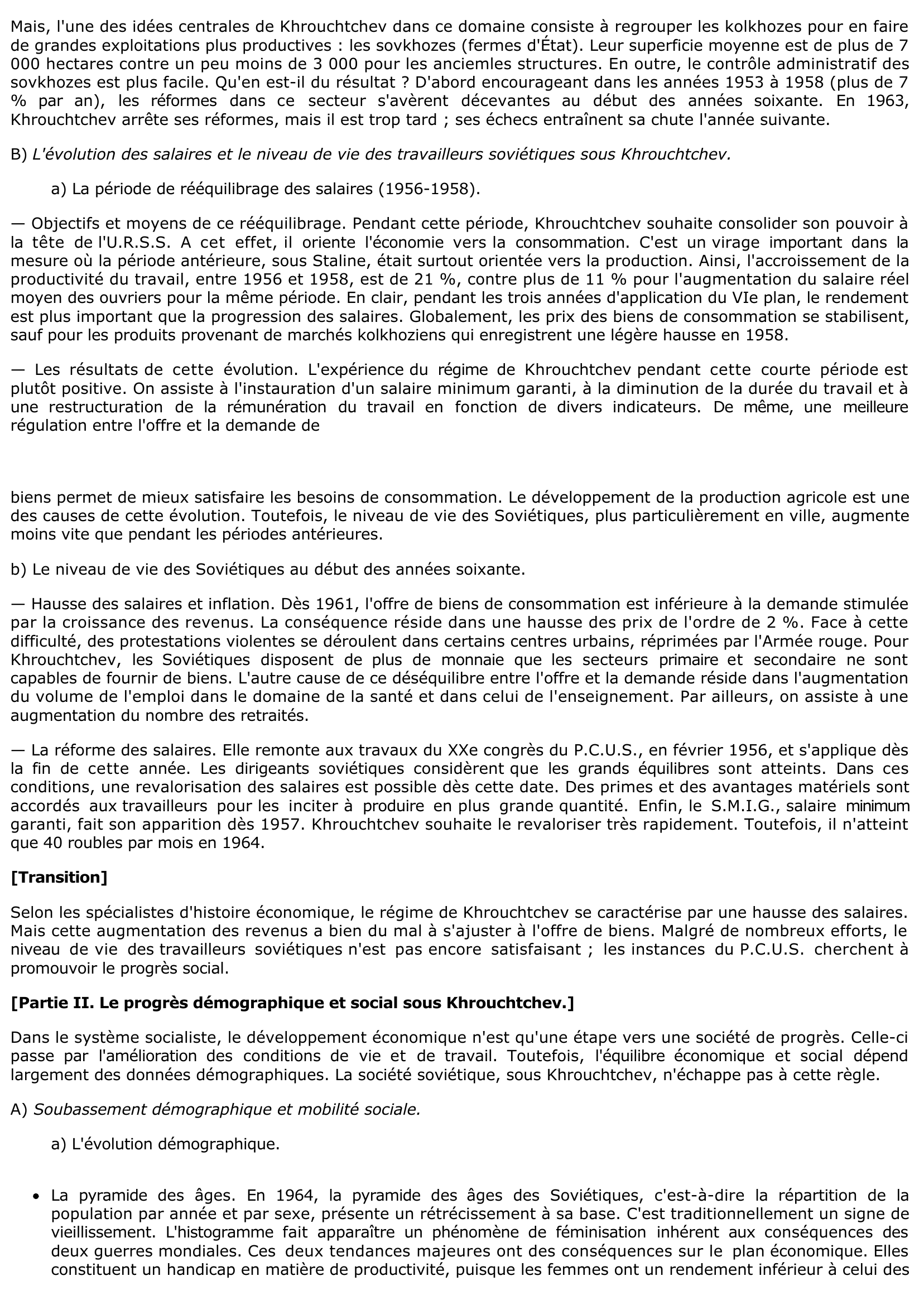 Prévisualisation du document La société civile soviétique sous Khrouchtchev (aspects économiques et sociaux).