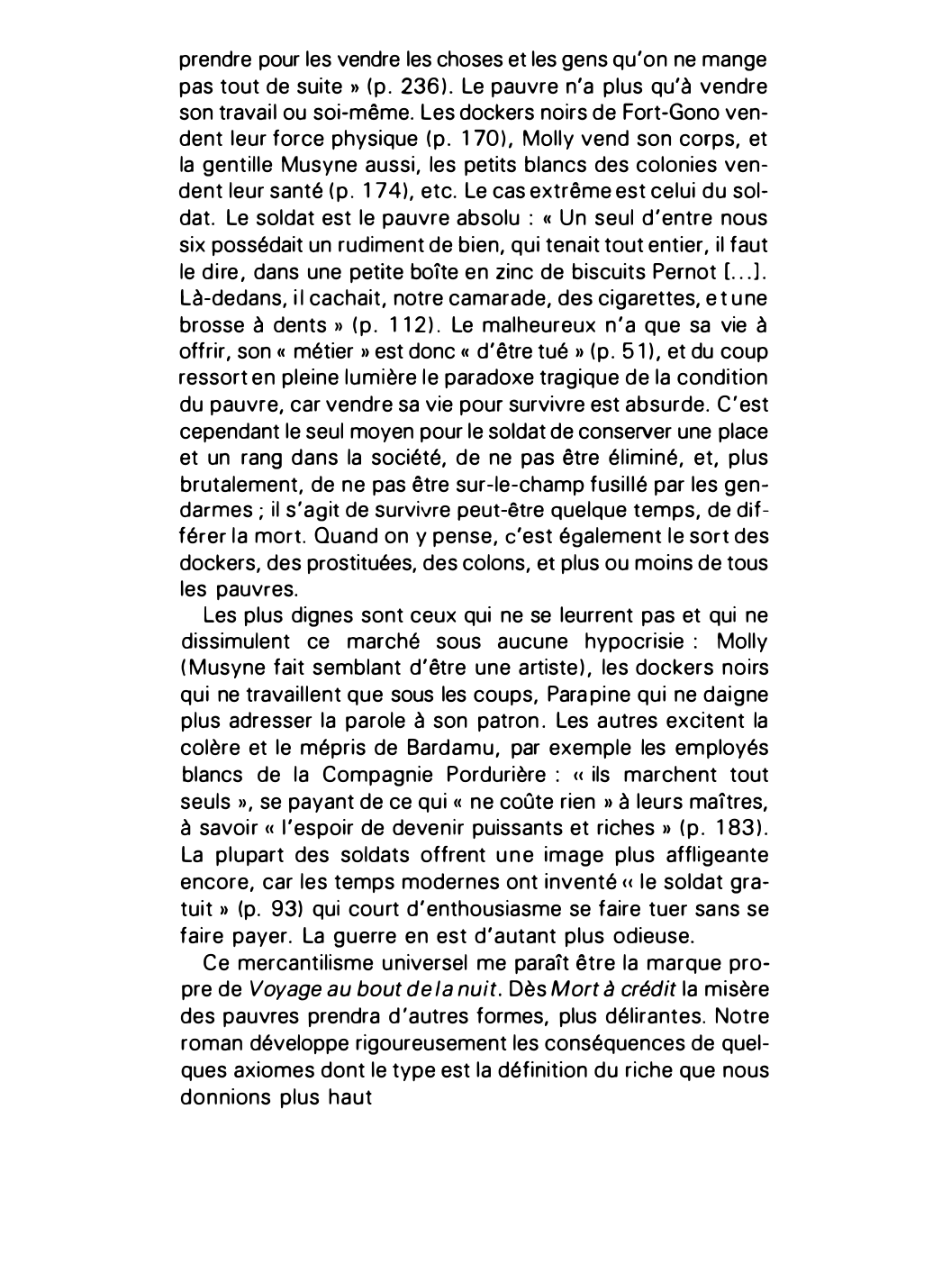 Prévisualisation du document La société dans Voyage au bout de la nuit (Céline)
