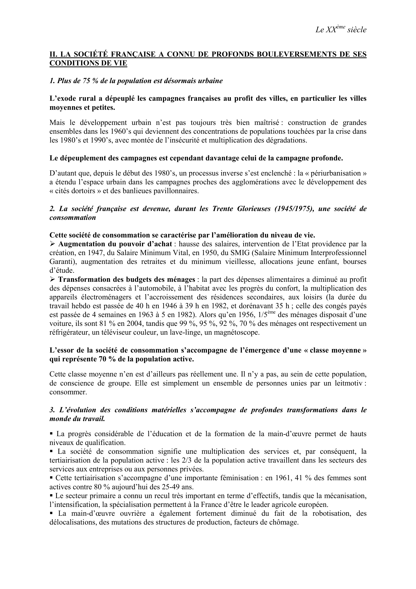 Prévisualisation du document LA SOCIETE FRANCAISE DE L'APRES-GUERRE