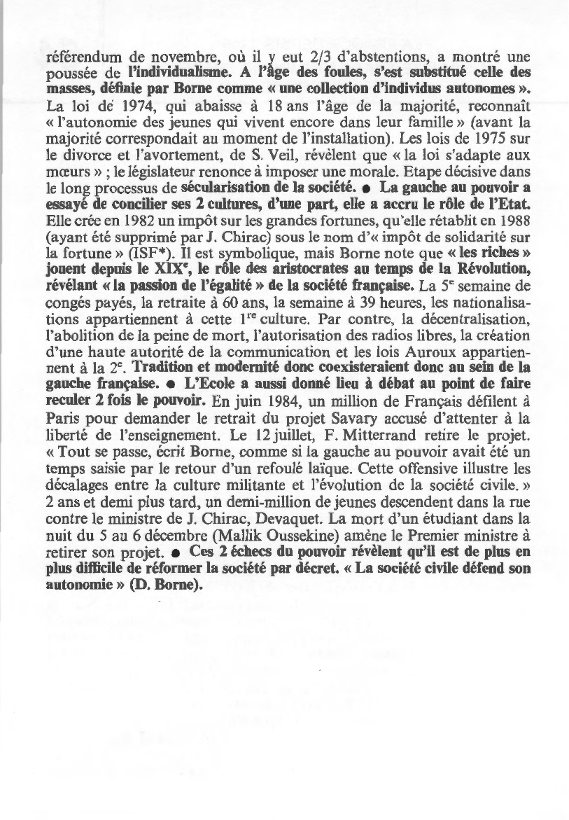 Prévisualisation du document LA SOCIÉTÉ FRANÇAISE ENTRE TRADITION ET MODERNITÉ