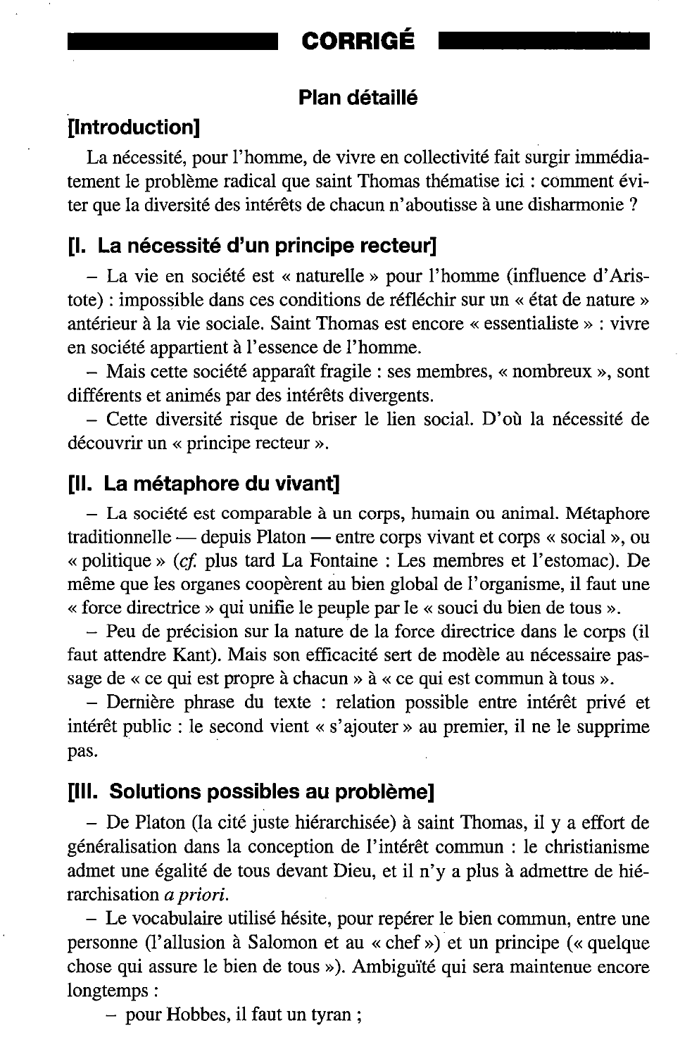 Prévisualisation du document LA SOCIÉTÉ - Saint Thomas d’aquin