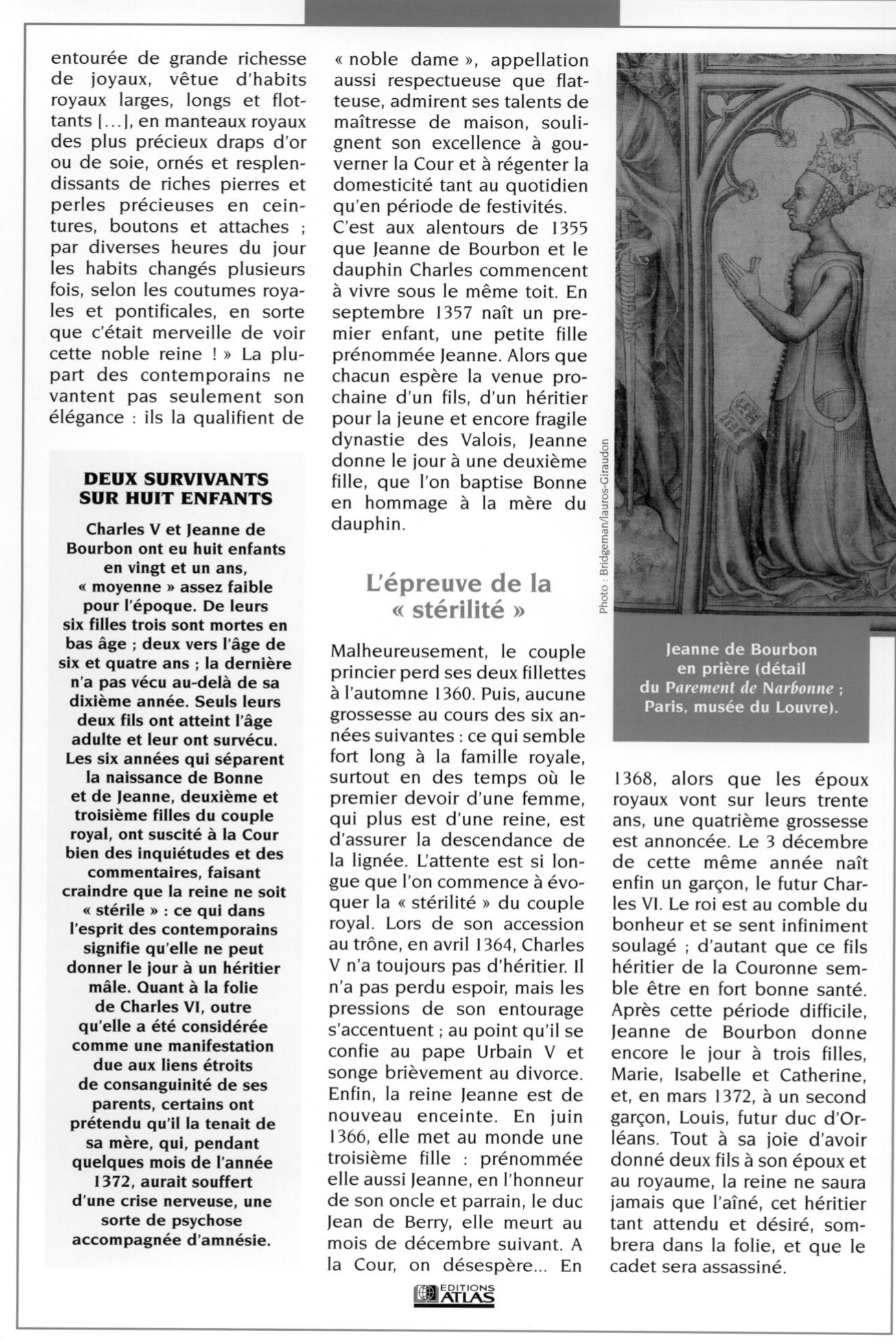 Prévisualisation du document La « stérilité » de Jeanne de Bourbon