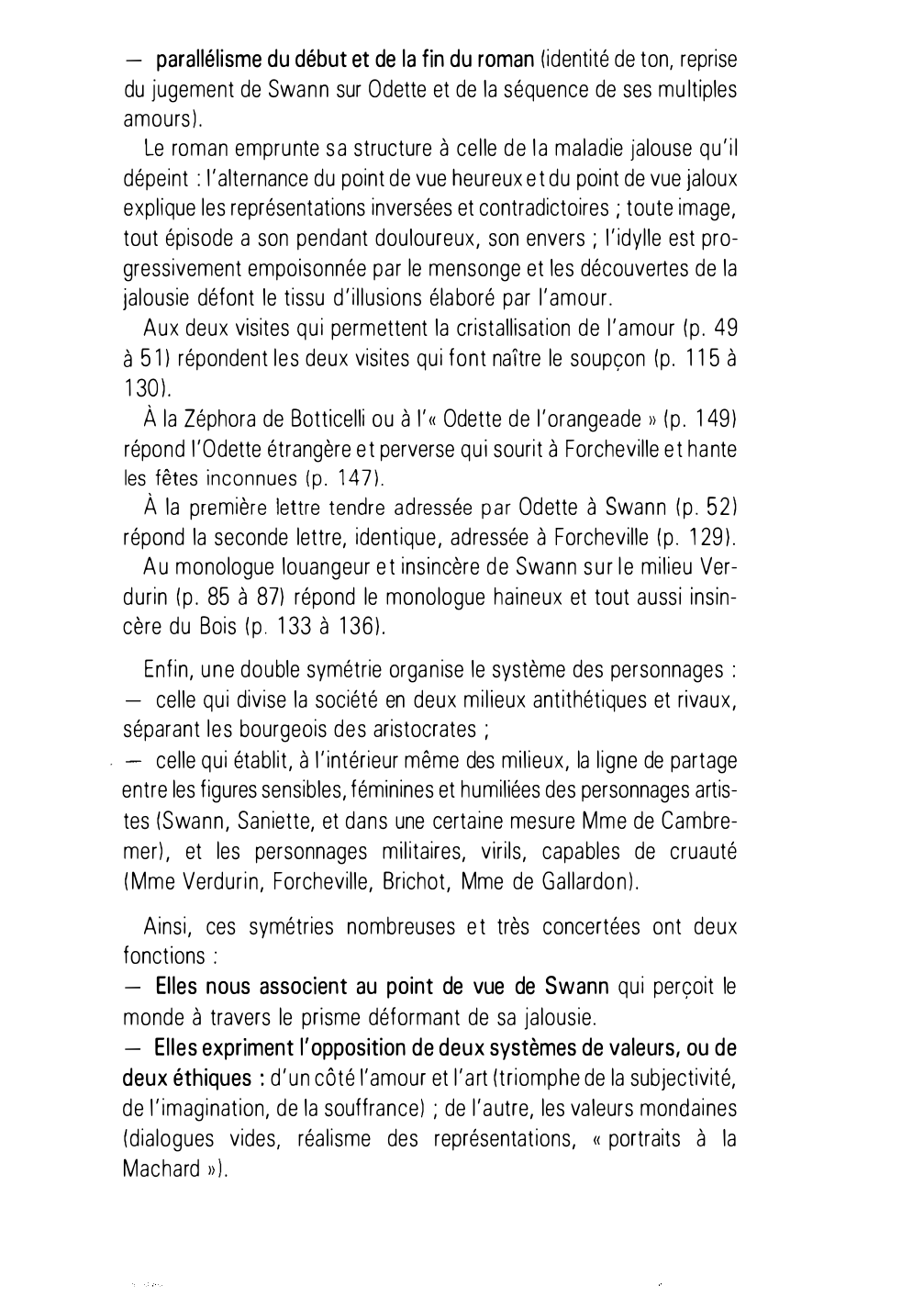 Prévisualisation du document LA STRUCTURE DU ROMAN : ÉCHOS ET PARALLÉLISMES  dans "Un amour de Swann" de Proust