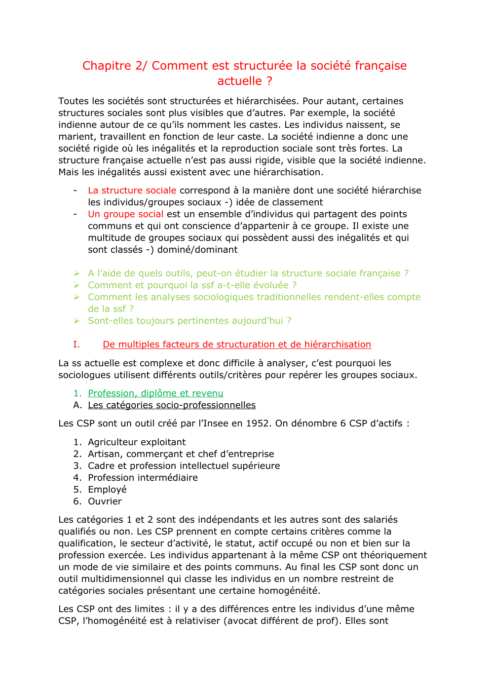 Prévisualisation du document La structure sociale française