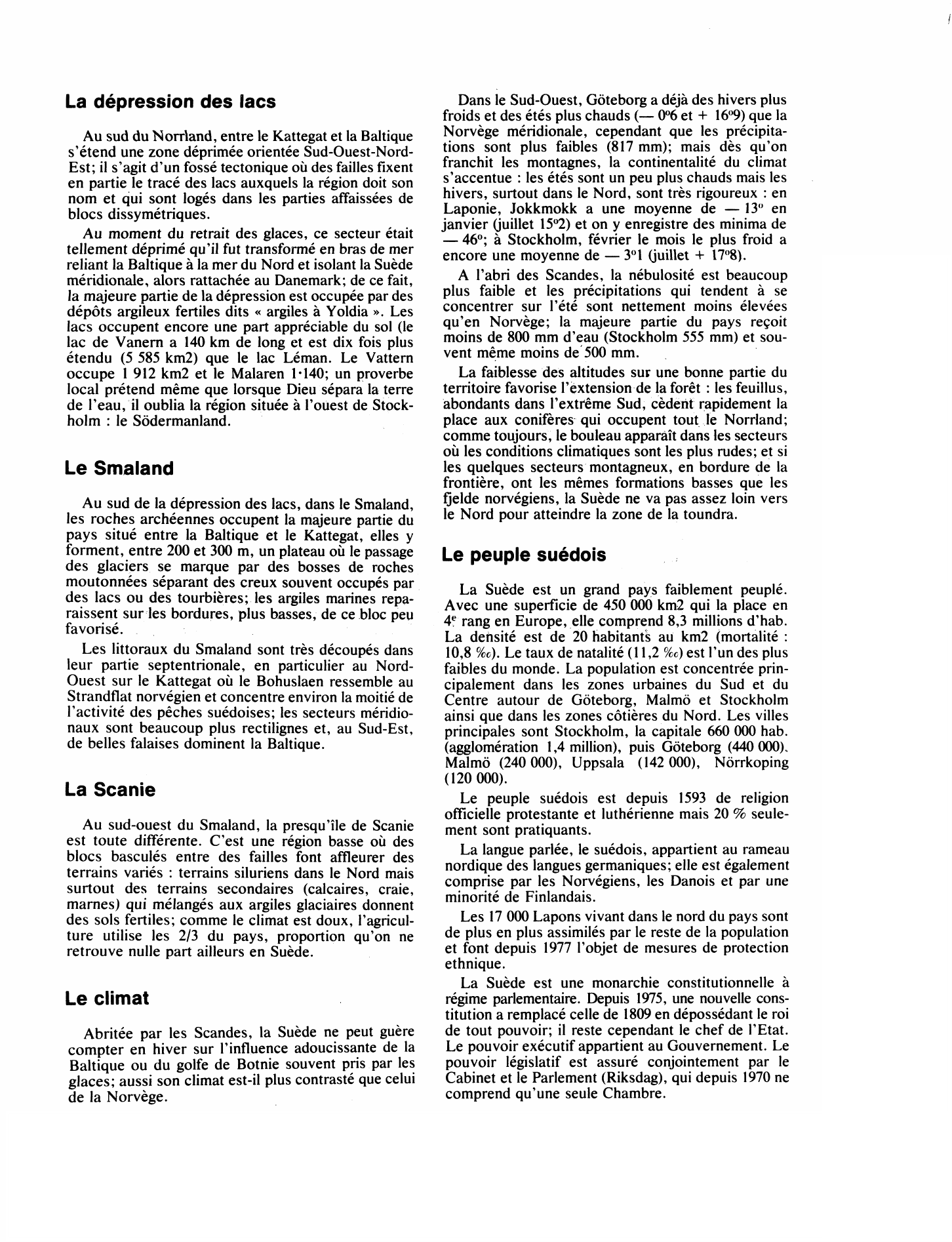 Prévisualisation du document La SUÈDE dans les années 1970 (géographie)