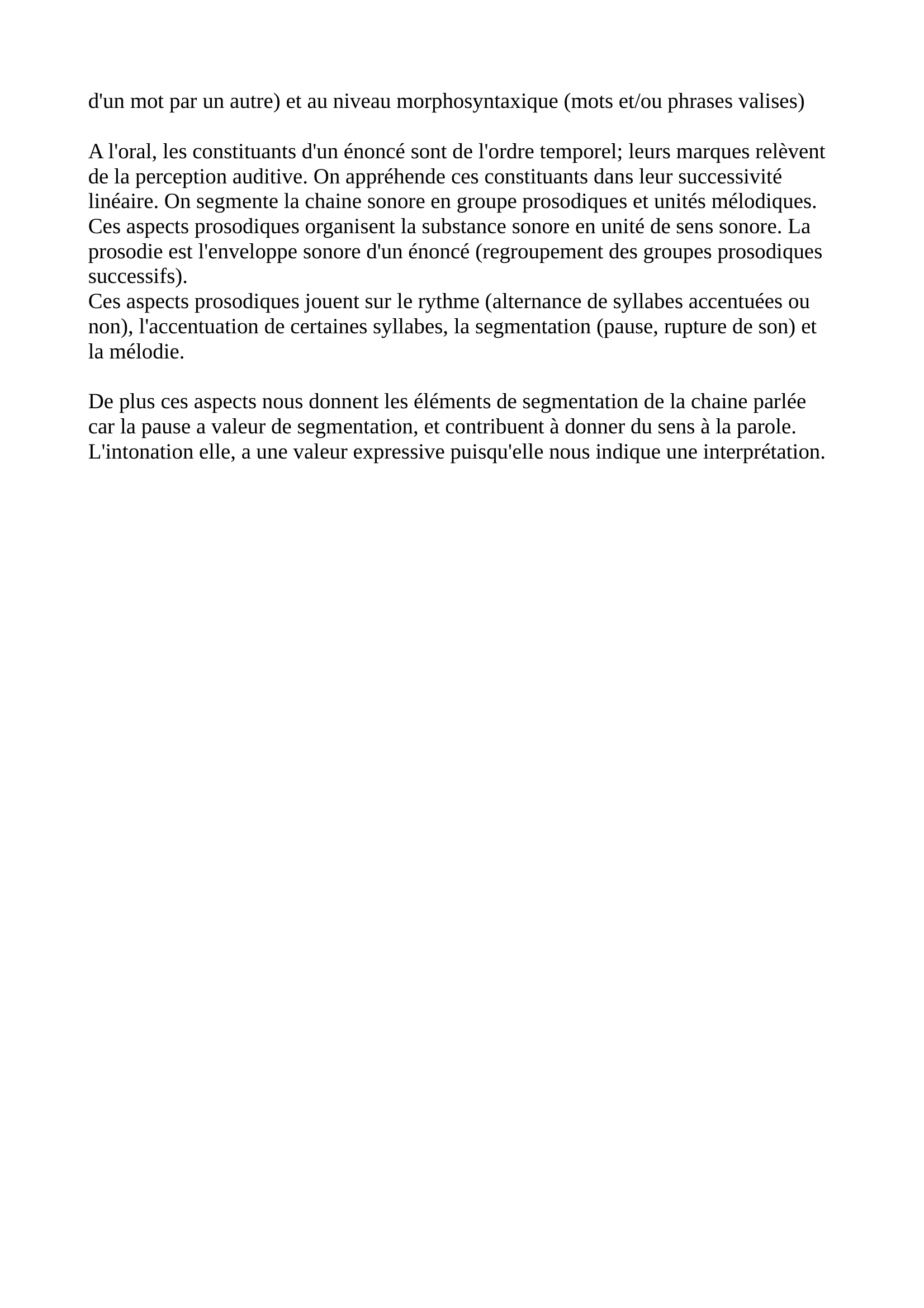 Prévisualisation du document LA SYNTAXE DE L'ORAL