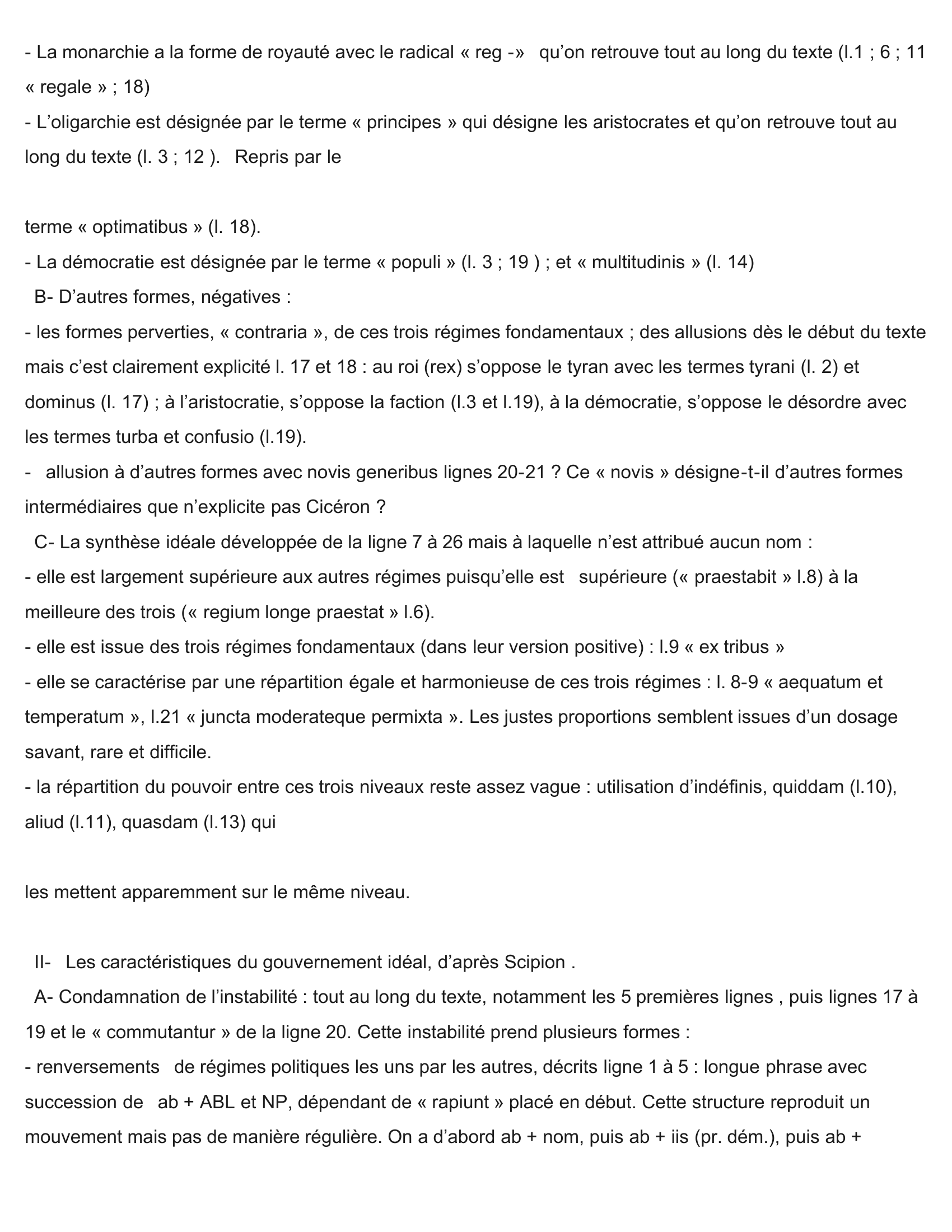 Prévisualisation du document « La synthèse idéale», Cicéron, De Republica, I, 68-70 Commentaire