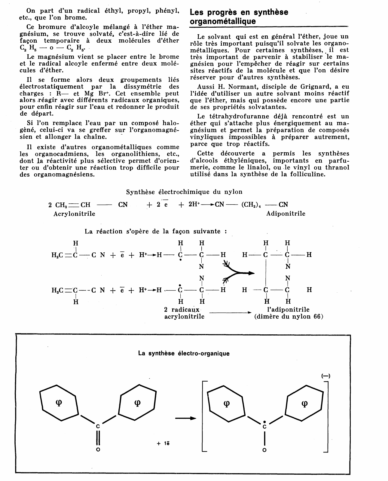 Prévisualisation du document LA SYNTHESE ORGANIQUE