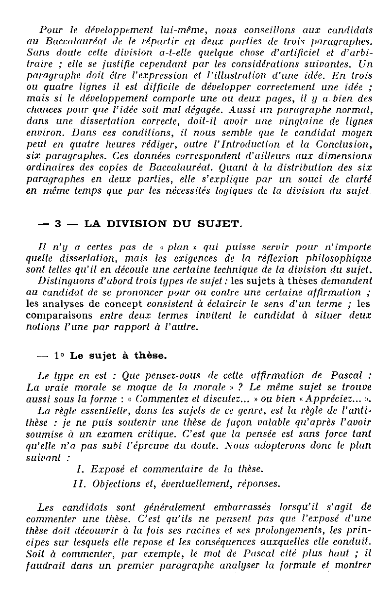 Prévisualisation du document LA TECHNIQUE DE LA DISSERTATION