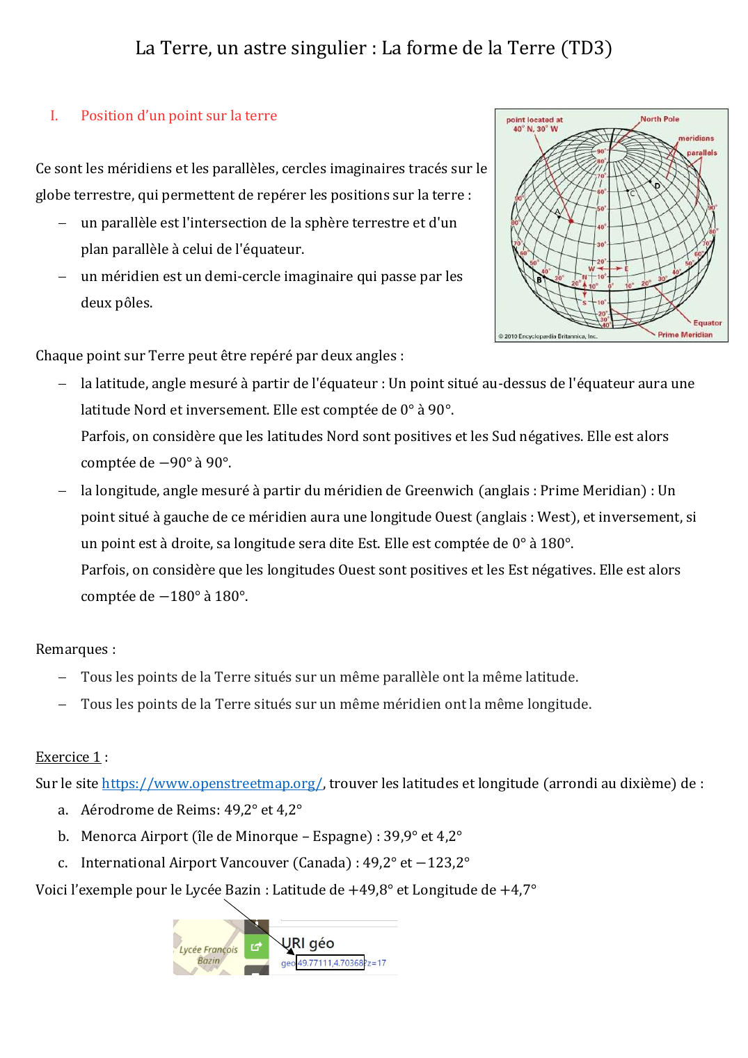 Prévisualisation du document La Terre, un astre singulier (TD3)