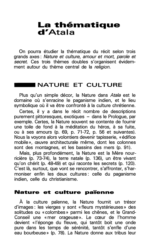 Prévisualisation du document La thématique d'Atala de Chateaubriand