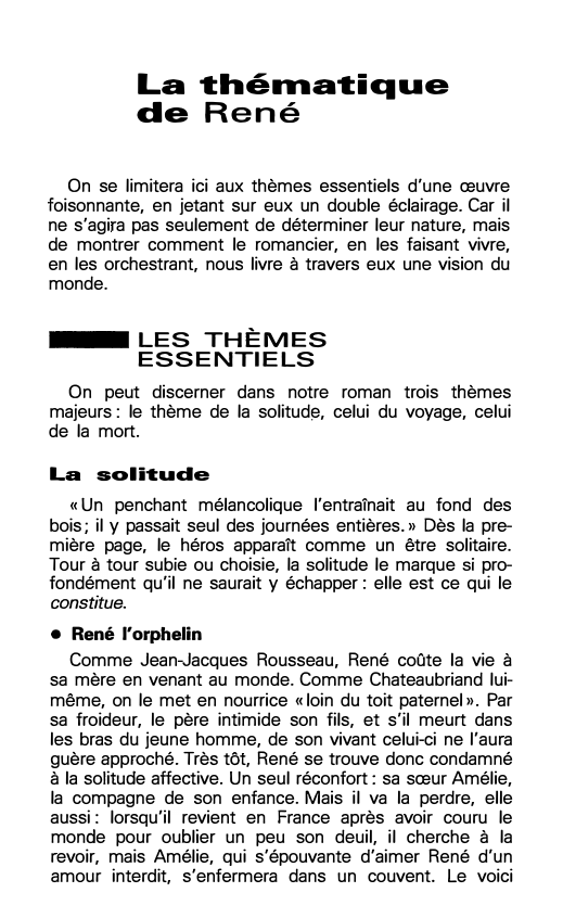 Prévisualisation du document La thématique de René de Chateaubriand