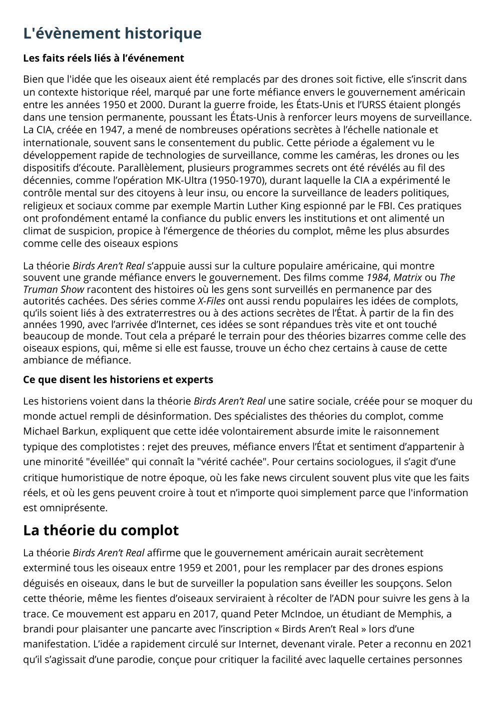 Prévisualisation du document la théorie de birds aren't real