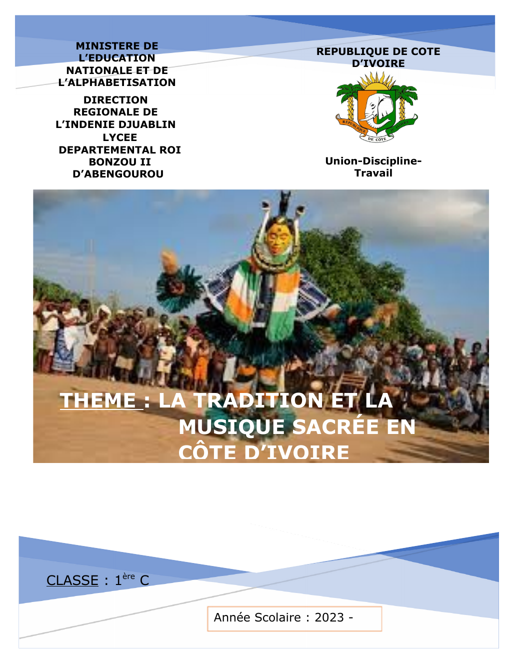 Prévisualisation du document la tradition et la musique sacrée en Côte d'Ivoire