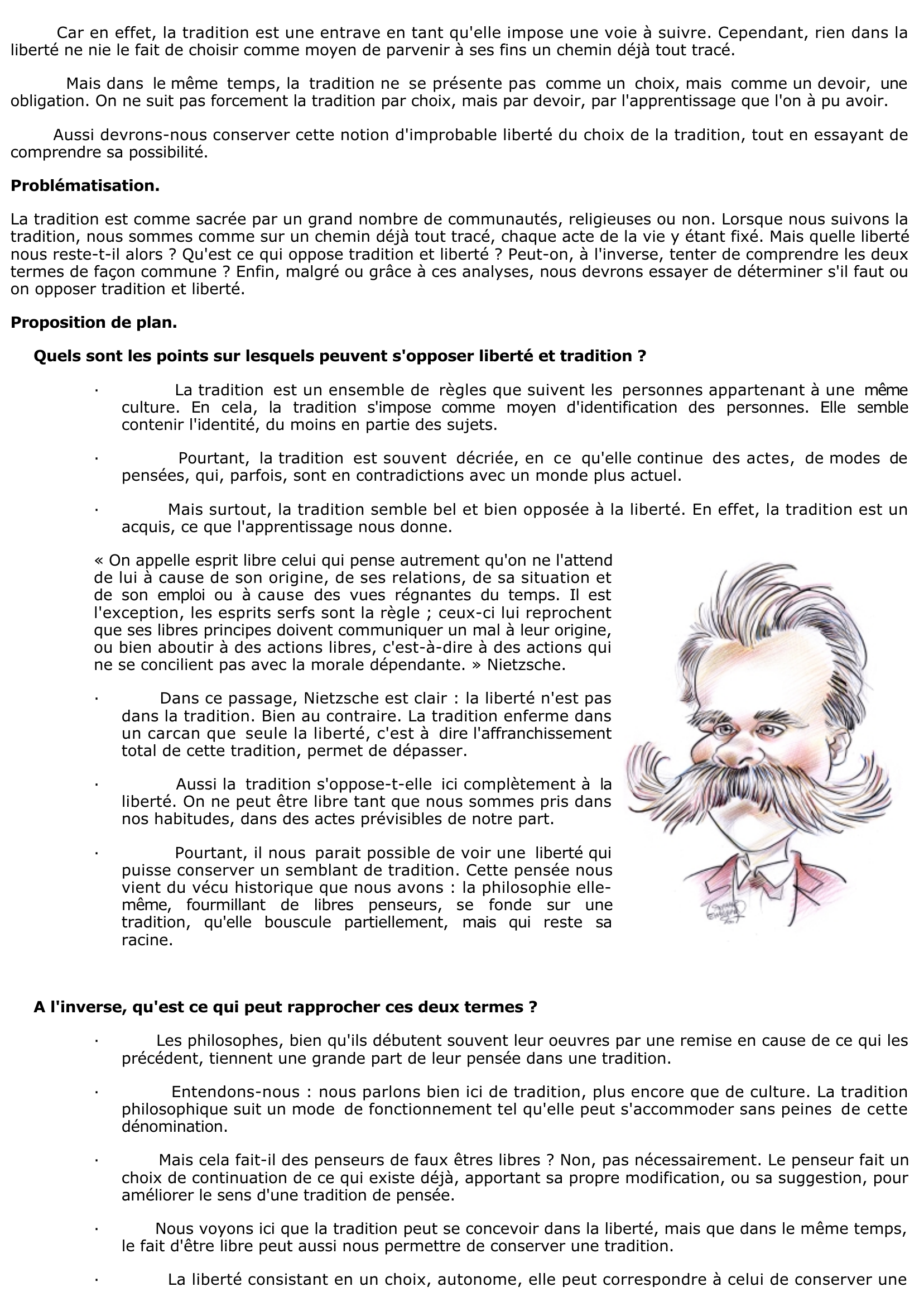 Prévisualisation du document La tradition fait-elle obstacle a la liberté 	?