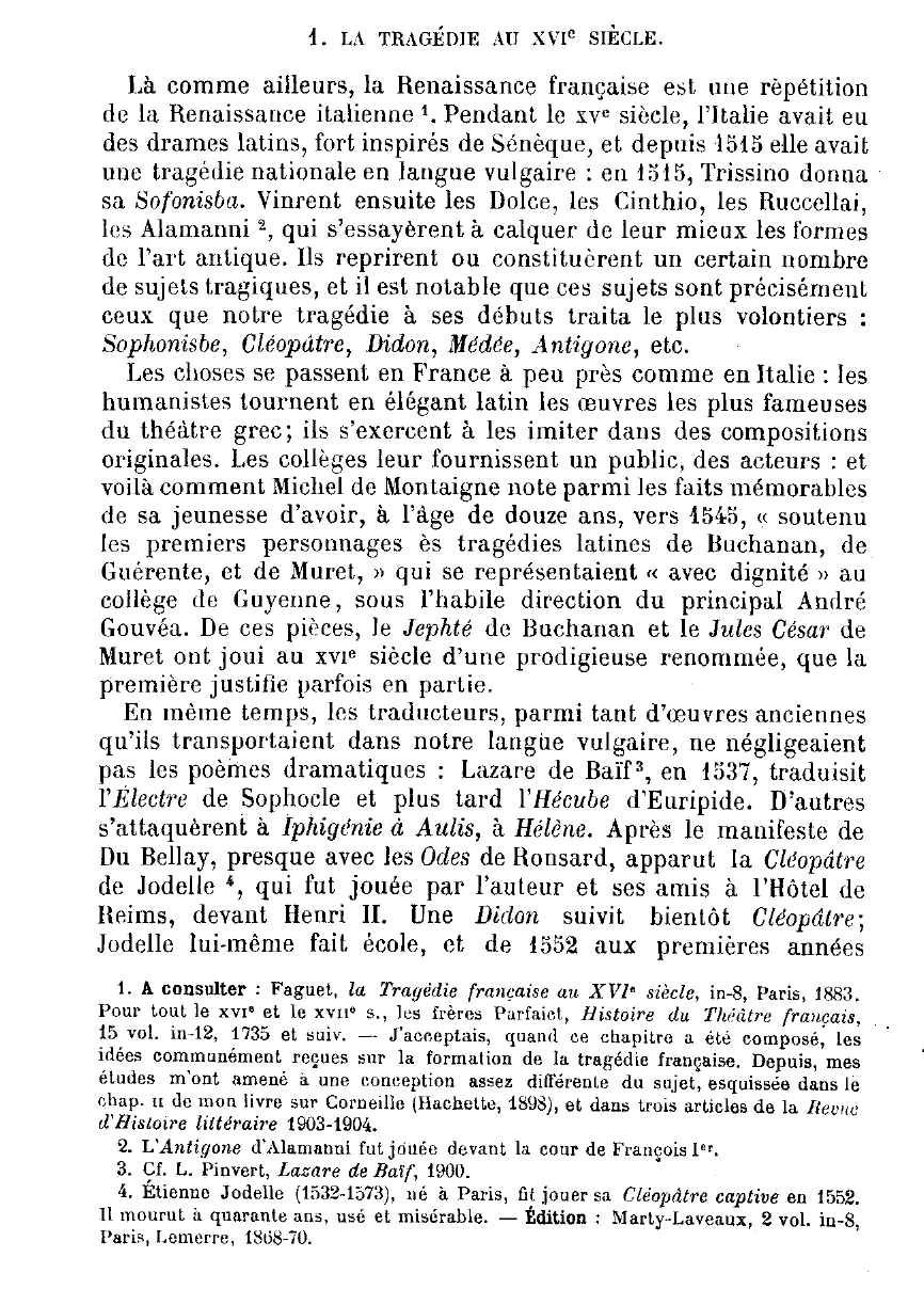 Prévisualisation du document LA TRAGÉDIE DE JODELLE A CORNEILLE