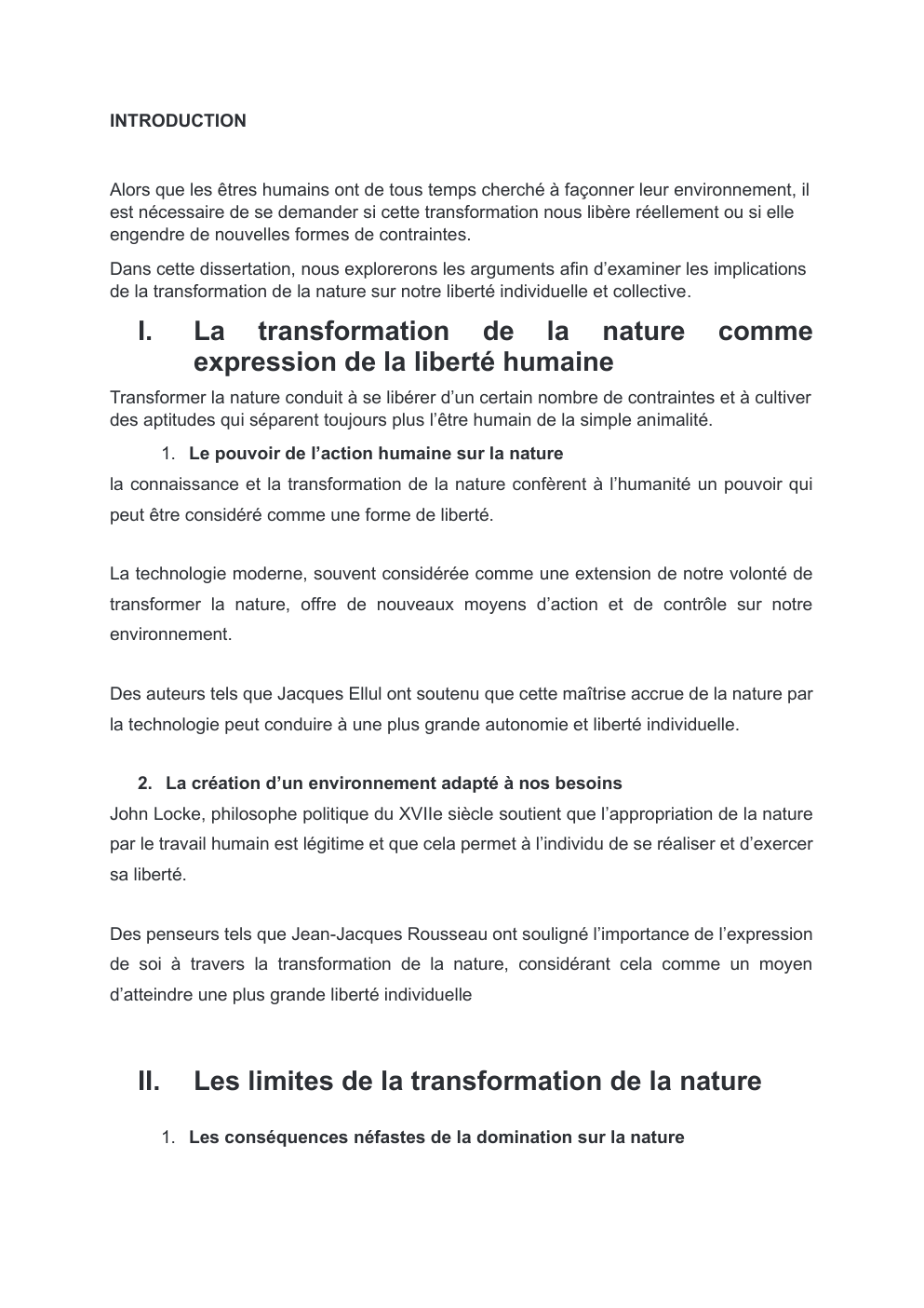 Prévisualisation du document La transformation de la nature expression de la liberté humaine