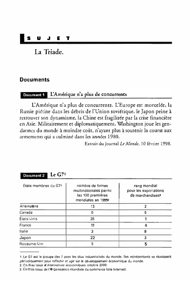 Prévisualisation du document La Triade.