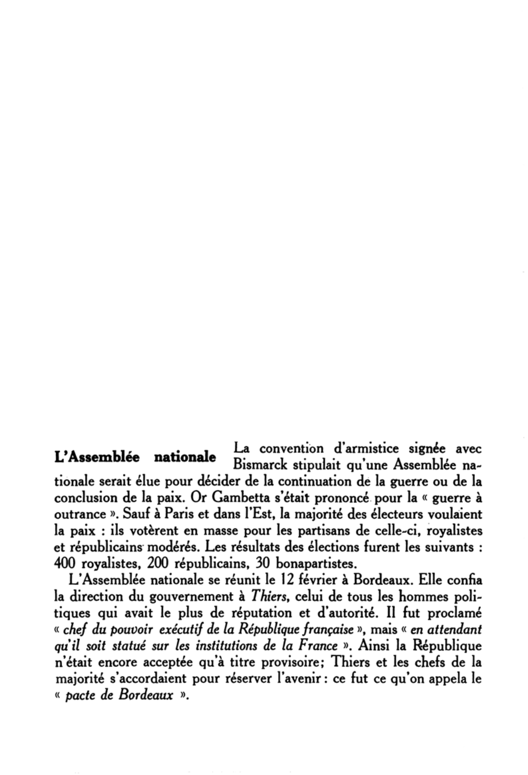 Prévisualisation du document LA TROISIÈME RÉPUBLIQUE DE 1871 A 1879 (Histoire)