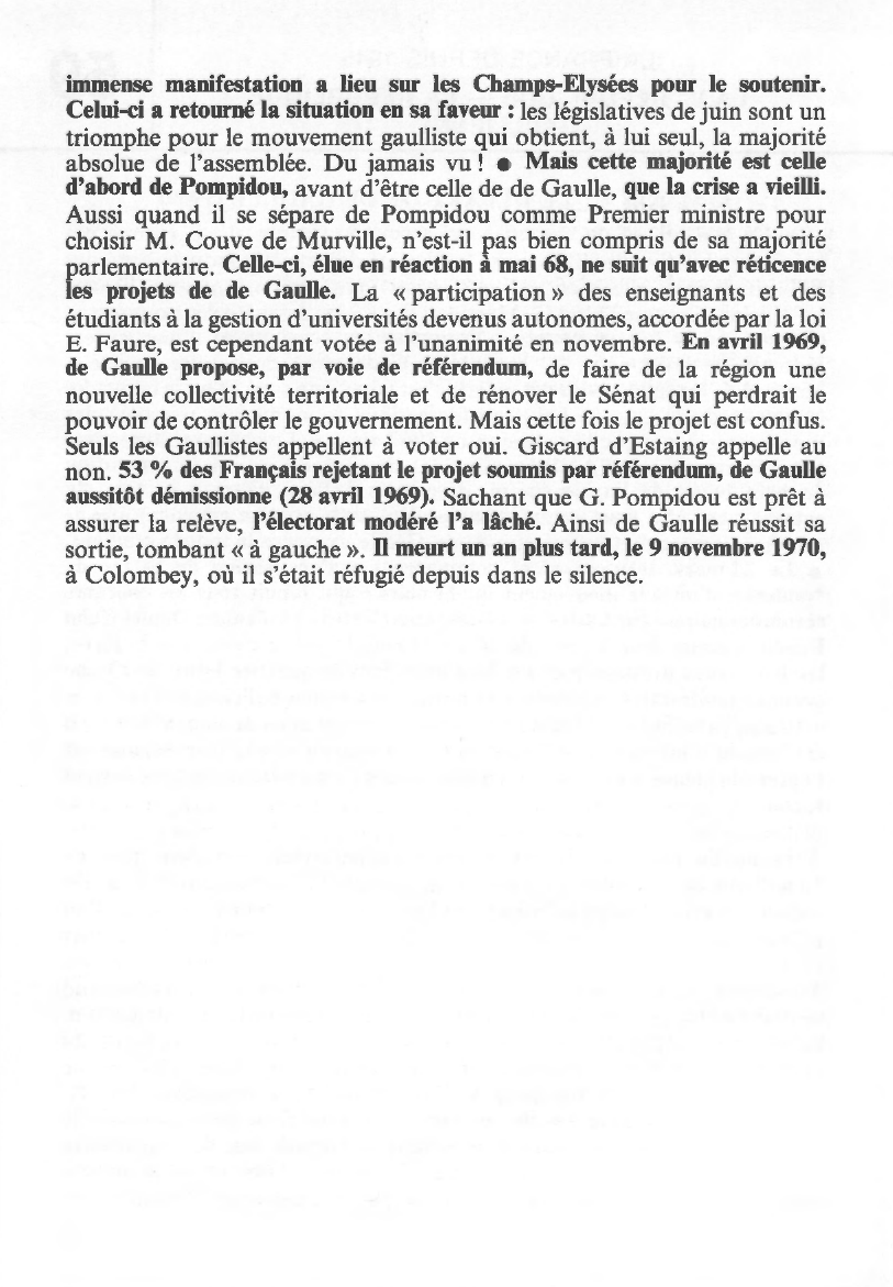 Prévisualisation du document LA Ve RÉPUBLIQUE - LA RÉPUBLIQUE GAULLIENNE