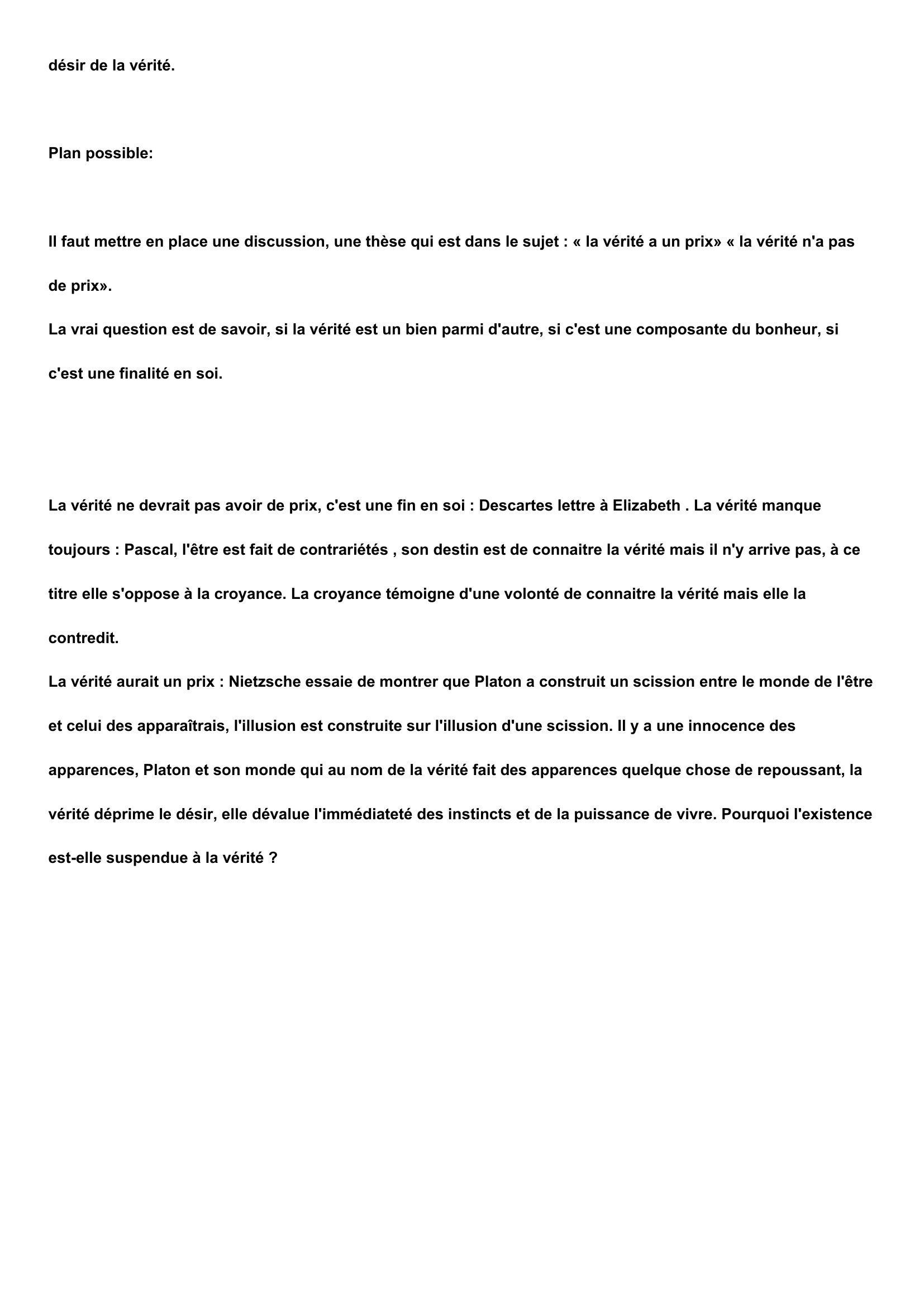 Prévisualisation du document La vérité a-t-elle un prix ?