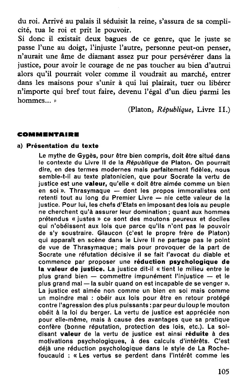 Prévisualisation du document LA VERTU DE JUSTICE EST-ELLE AUTHENTIQUE ? (Platon, République, Livre II.)