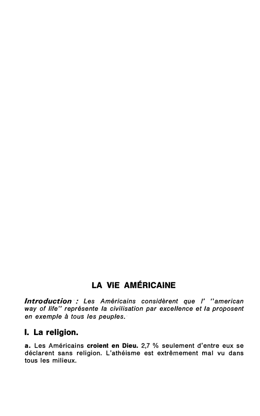 Prévisualisation du document LA VIE AMÉRICAINE