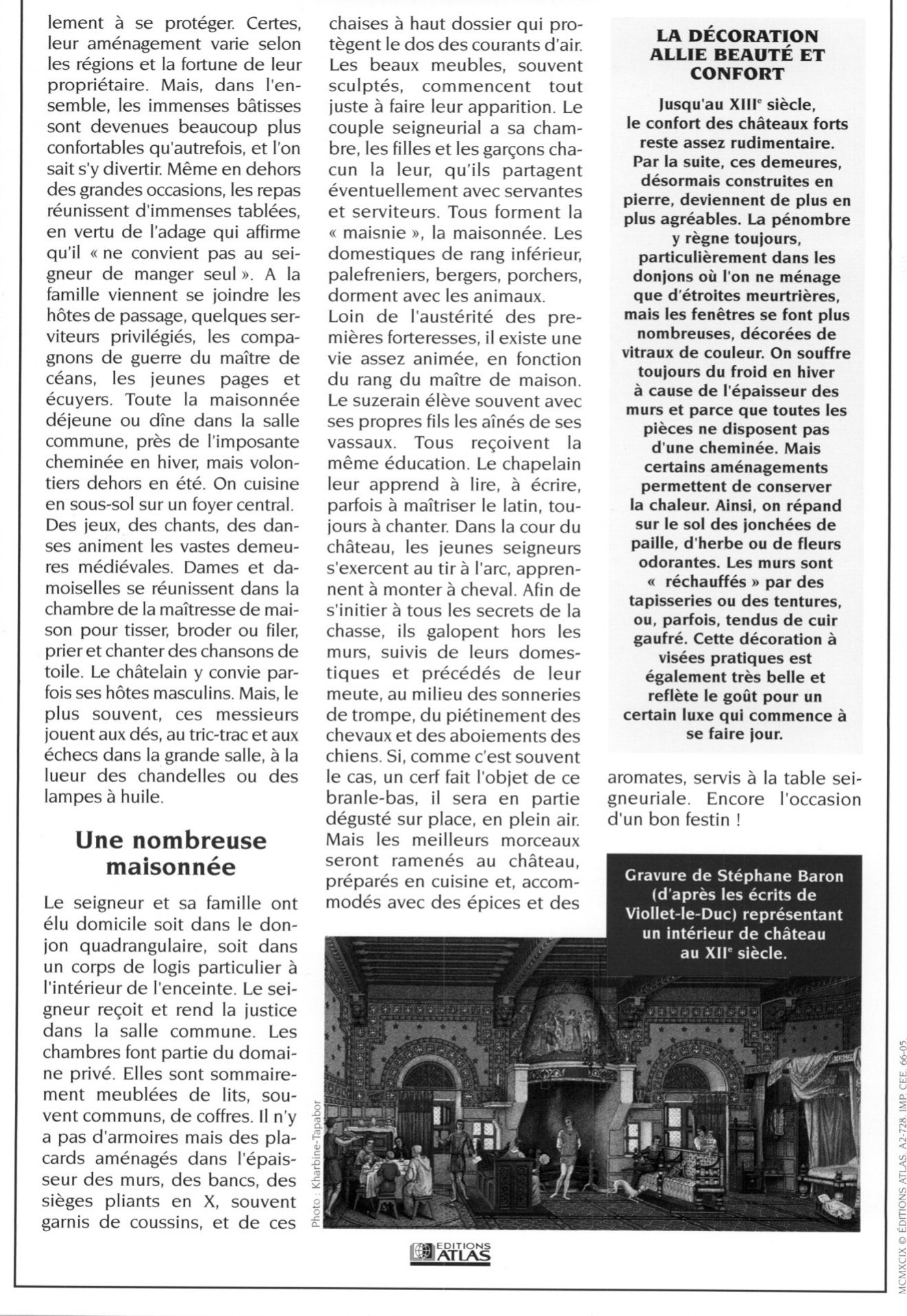 Prévisualisation du document La vie du seigneur en son château