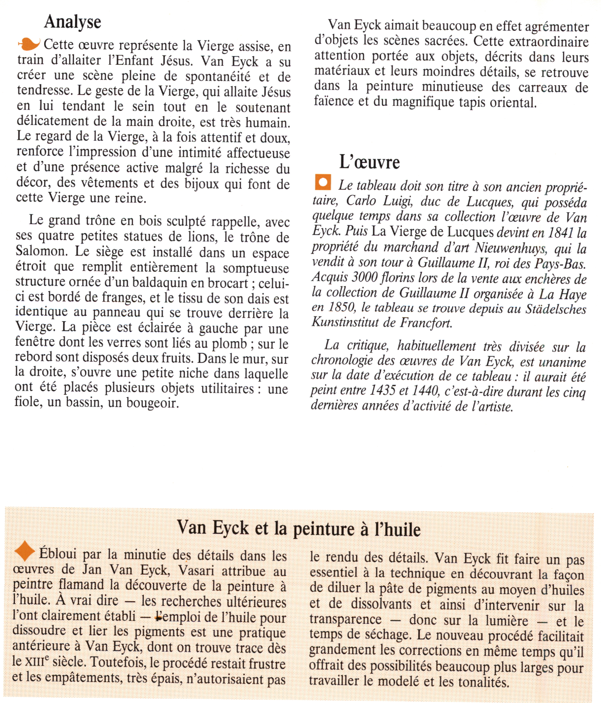 Prévisualisation du document LA VIERGE DE LUCQUES de VAN EYCK