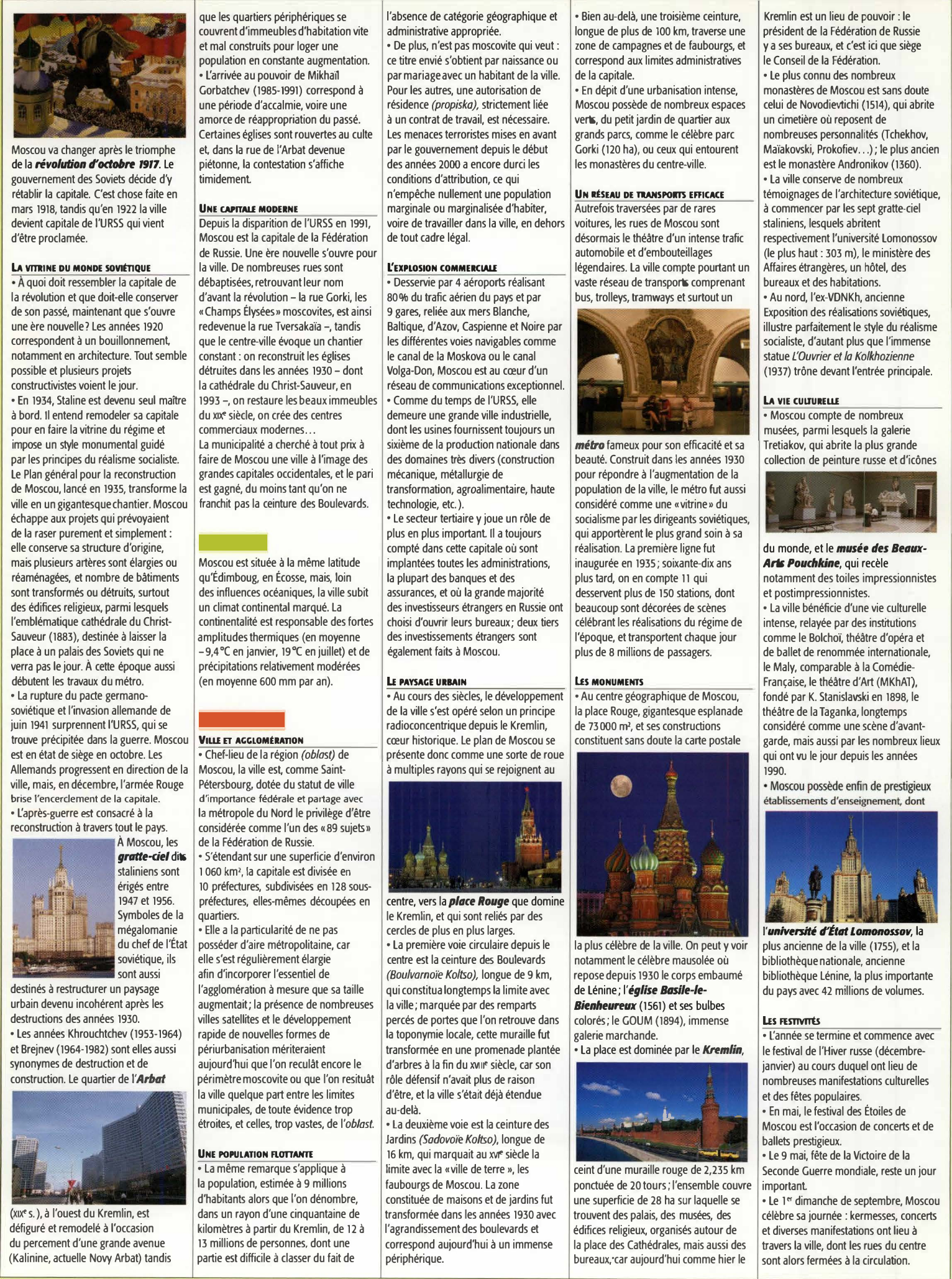 Prévisualisation du document La ville de Moscou